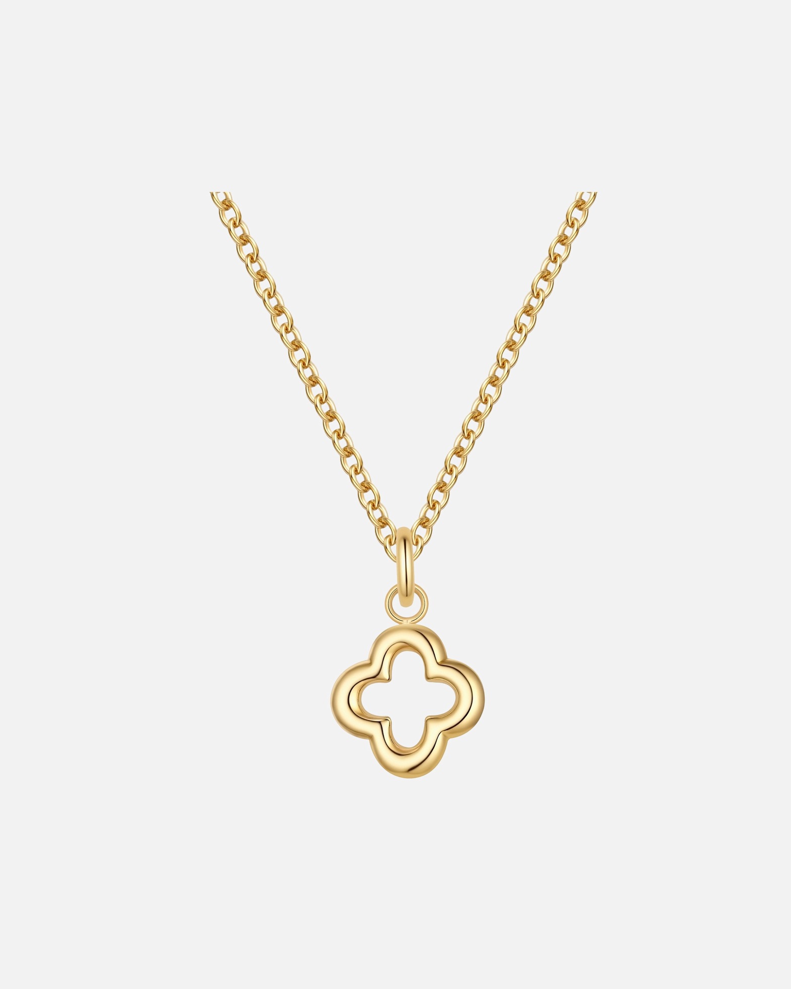 Collier for FemmeCollier Trèfle en acier inoxydable en or jaune40,0 cm Basiskette + 5,0 cm Verlängerung