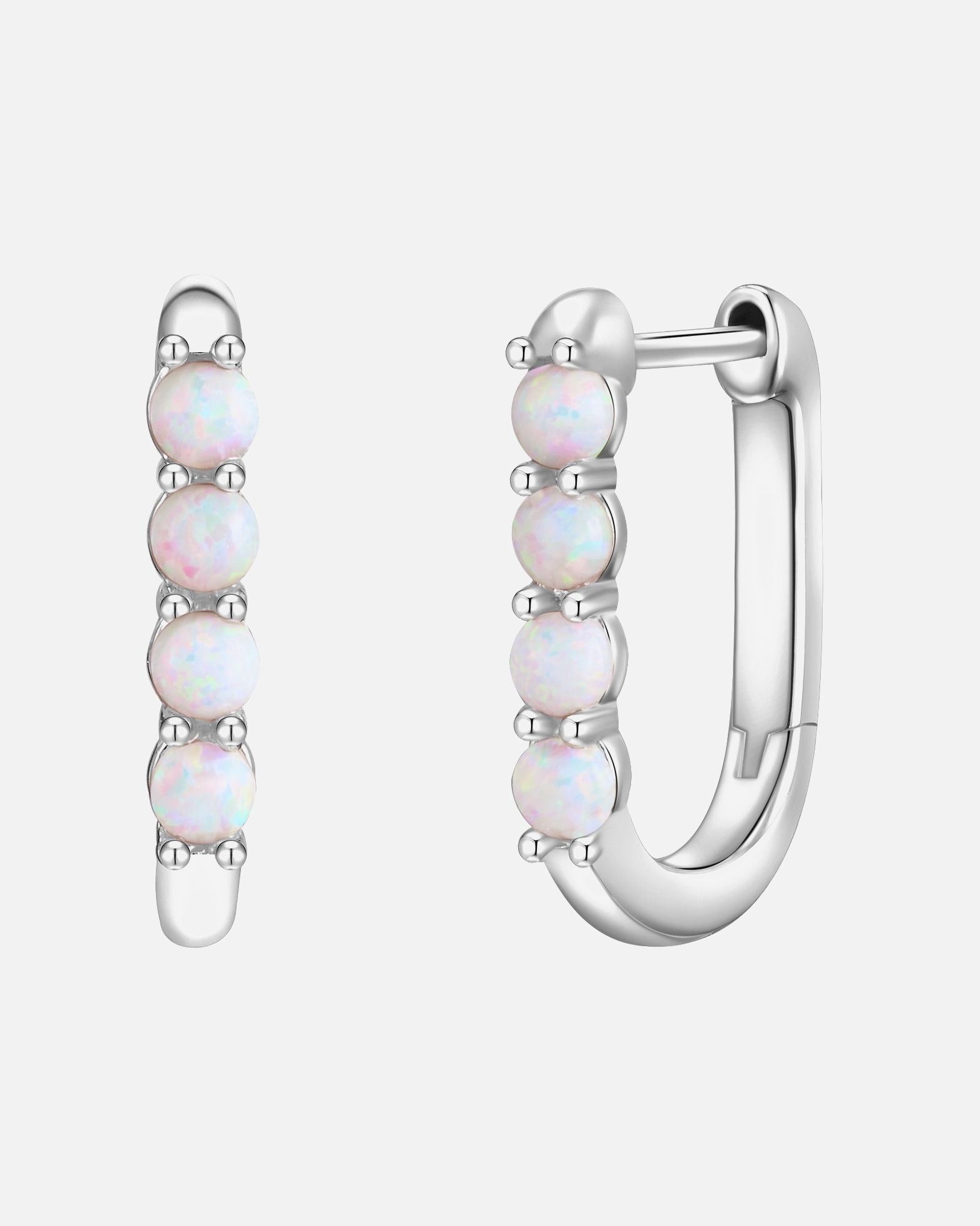 Créoles for FemmeGlanzstücke MünchenCréoles en argent Argent sterling Opale (synth.) en Argent19,7 mm