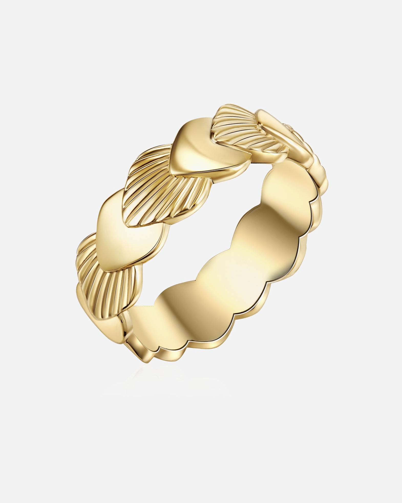 Bague for FemmeGlanzstücke MünchenBague en argent Coquillage Argent sterling en Or jaune48