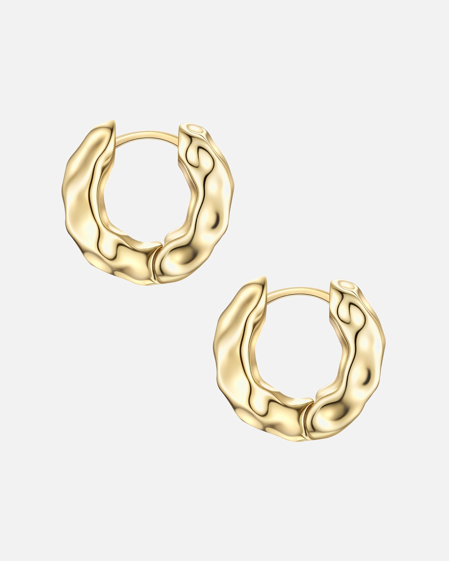 Creolen für Weiblich Yokoamii Creolen aus Messing in Gelbgold 16,4 mm