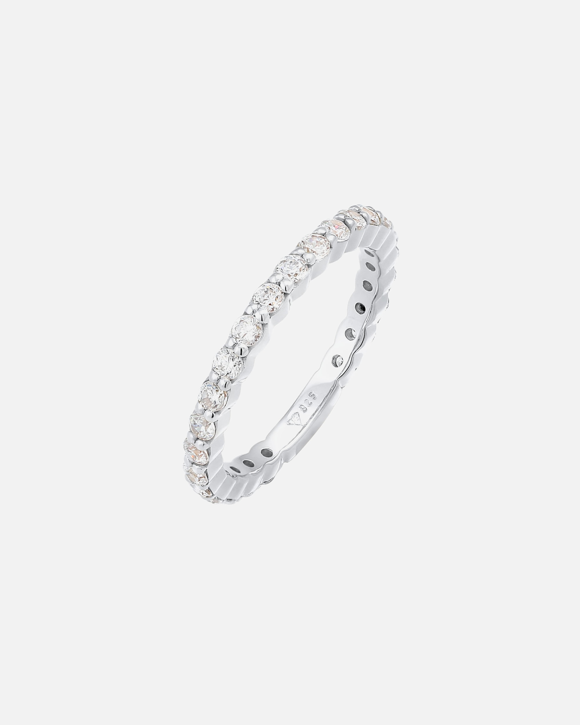 Ring für Weiblich Elli Memoire Eternity Zirkonia Funkelnd 925 Silber 58