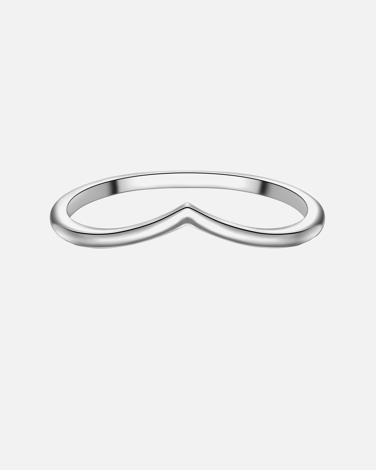 Ring für Weiblich Trilani Ring Herz aus Sterling Silber in silber 50