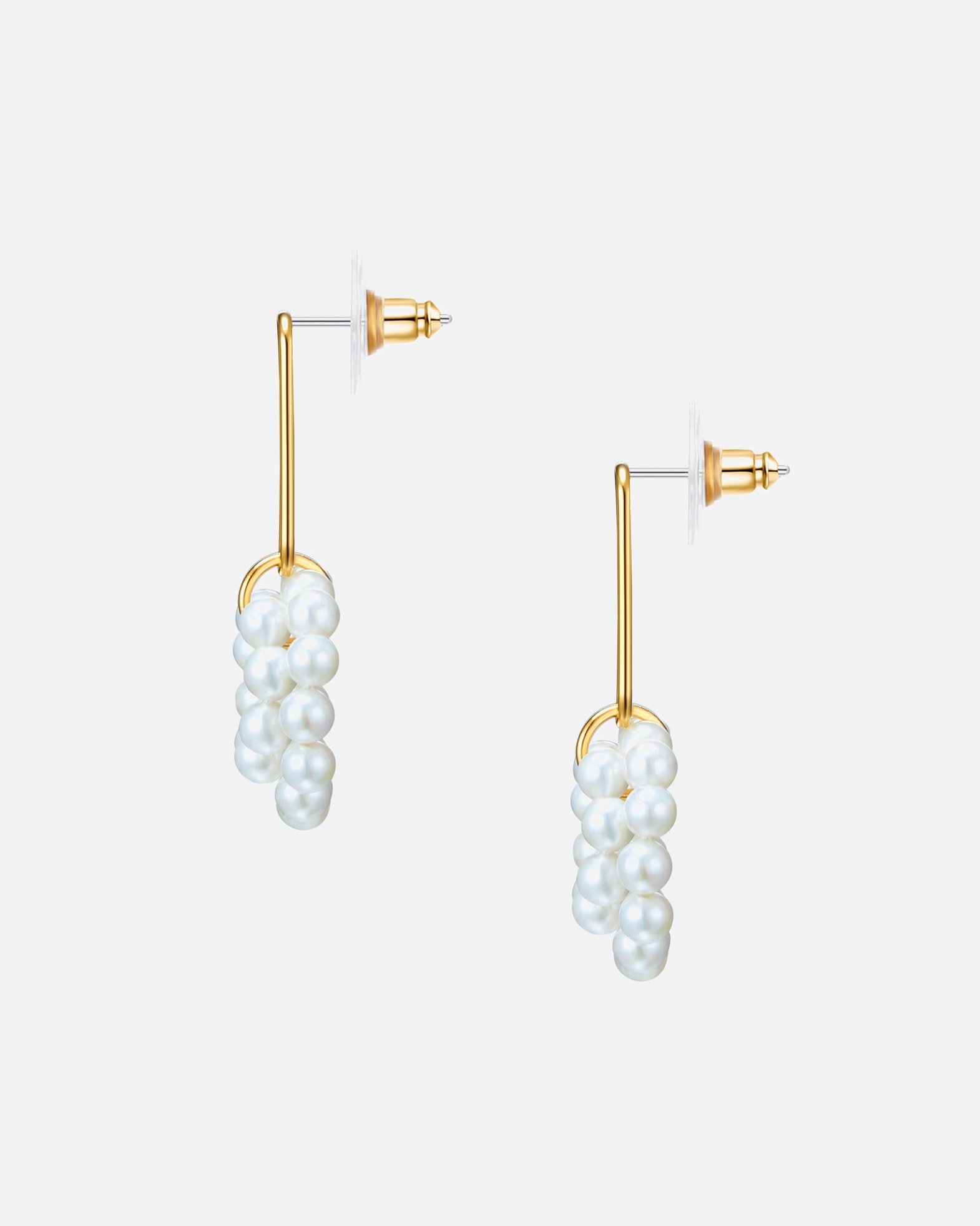 Boucle d'oreilles for FemmeLulu & JaneBoucles d´oreilles Laiton Perles organiques en Or jaune46,1 mm