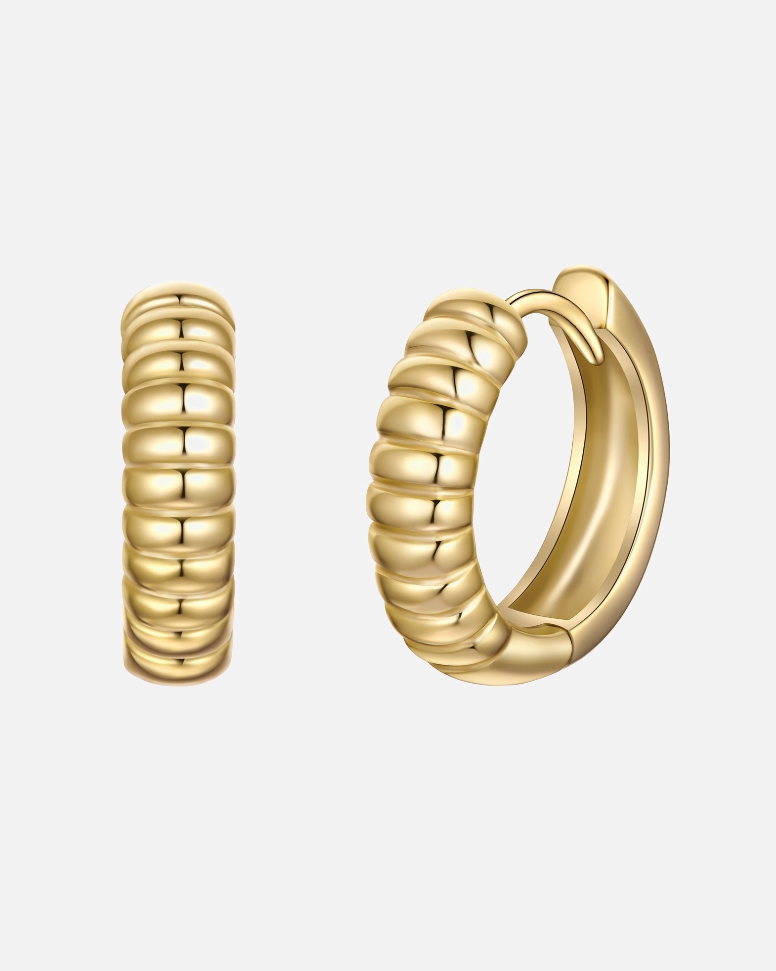 Créoles for FemmeBoucles d´oreilles en Argent sterling en Or jaune15,1 mm