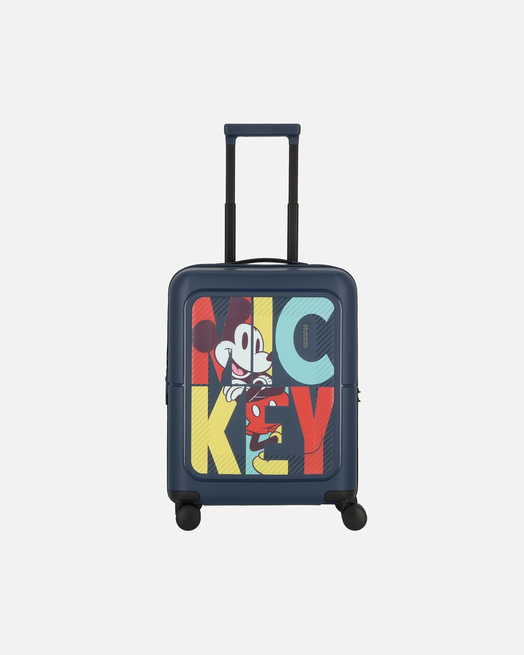 Valise for UnisexeAmerican TouristerDashpop Disney 4 roulettes Trolley de cabine 55 cm avec soufflet d'extensionmickey pop letters