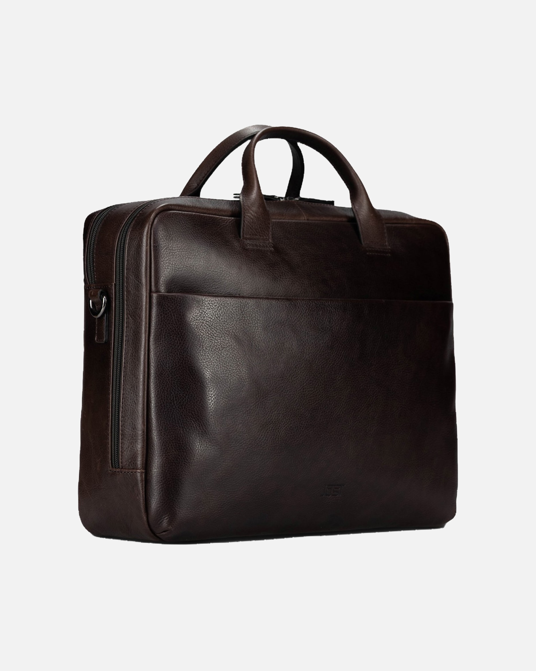 Laptoptasche für Männlich Jost London Aktentasche Leder 40 cm Laptopfach brown