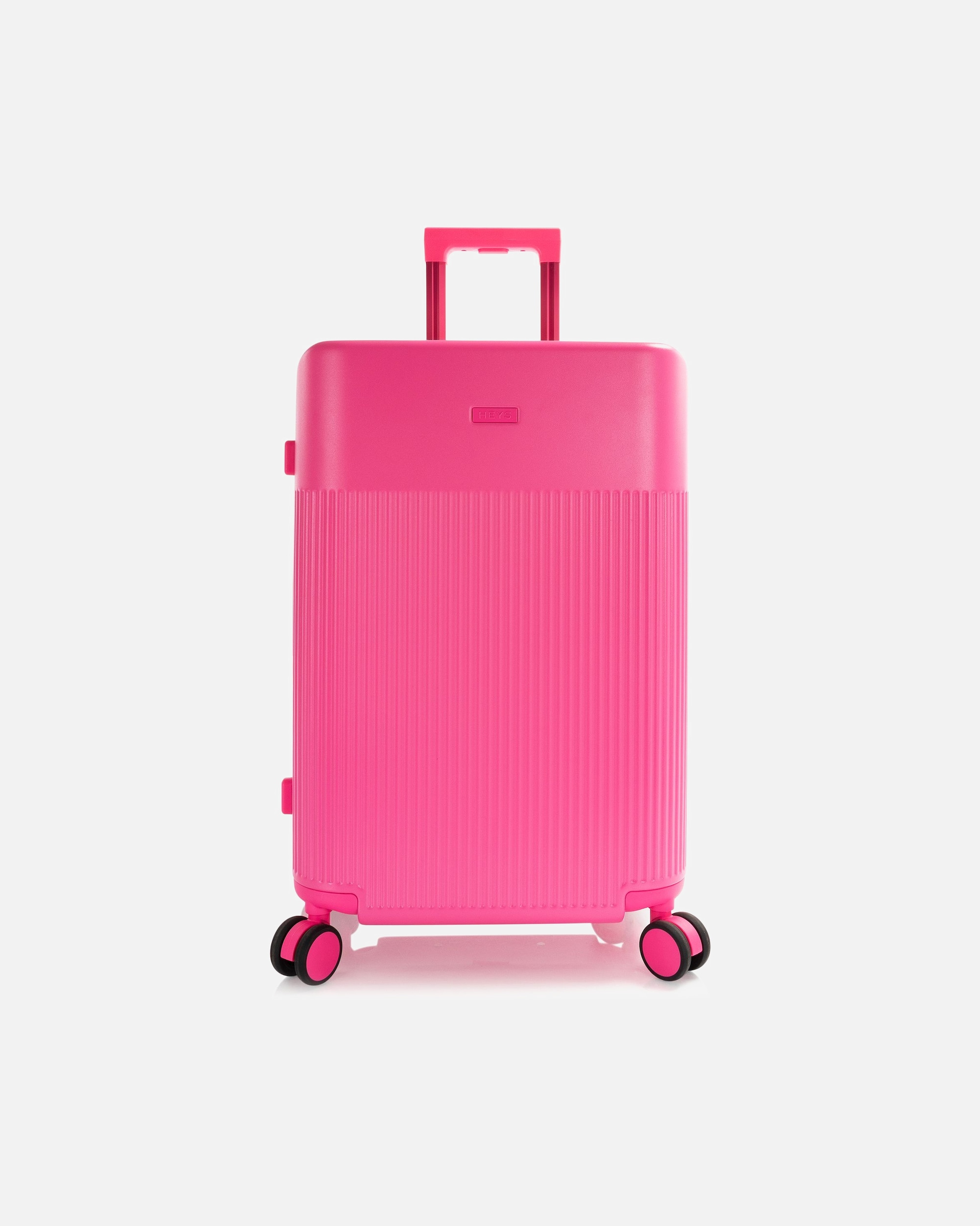 Trolley für Männlich Heys HiLite 4 Rollen Trolley M 63.5 cm mit Dehnfalte flamingo pink