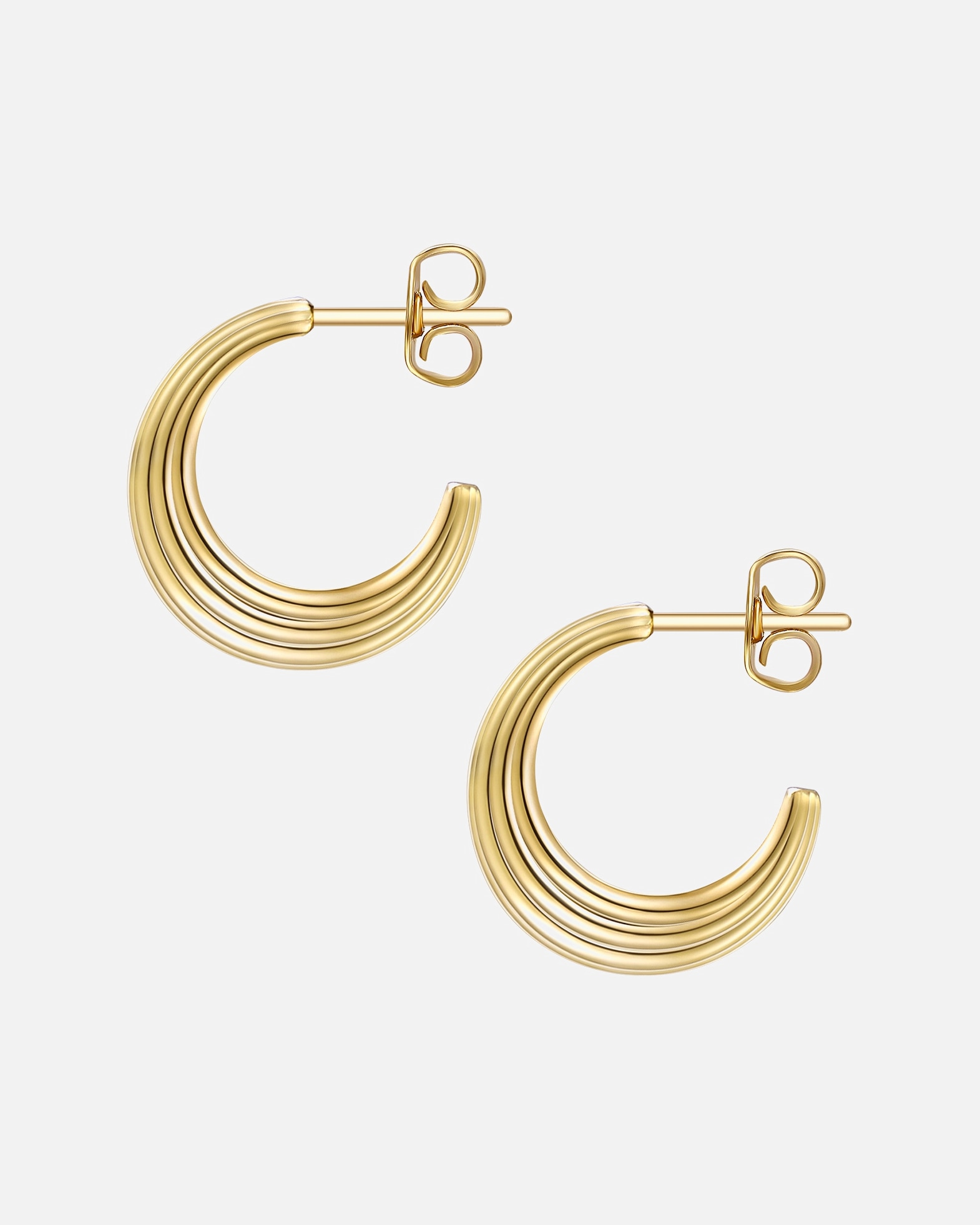 Boucle d'oreilles for FemmeGlanzstücke MünchenCréoles en argent Argent sterling en Or jaune15,3 mm