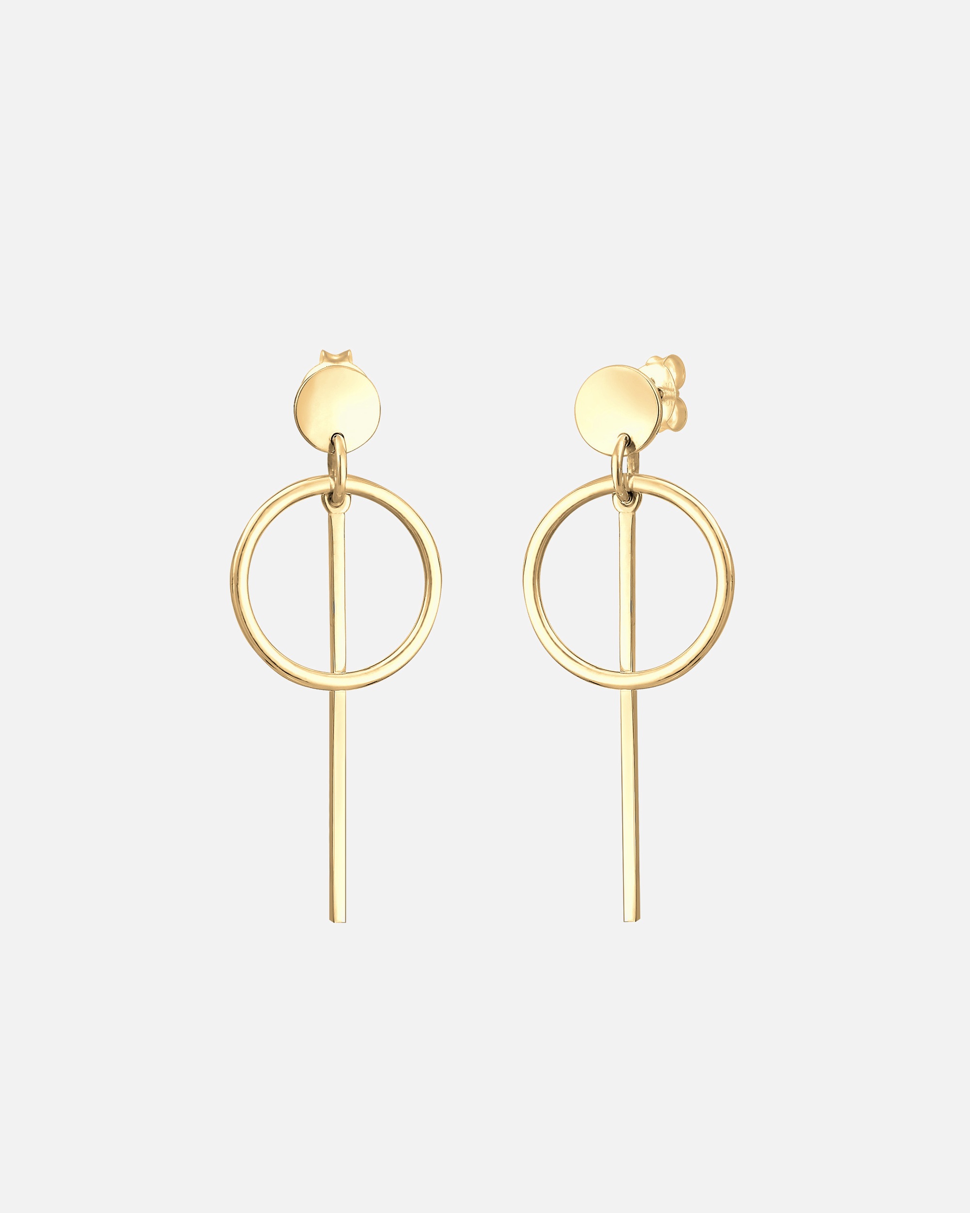 Boucle d'oreilles for FemmeElliFemmes Pendentif d'oreilles Géo Cercle Basique Minimaliste Cool en Argent Sterling 925goldfarben