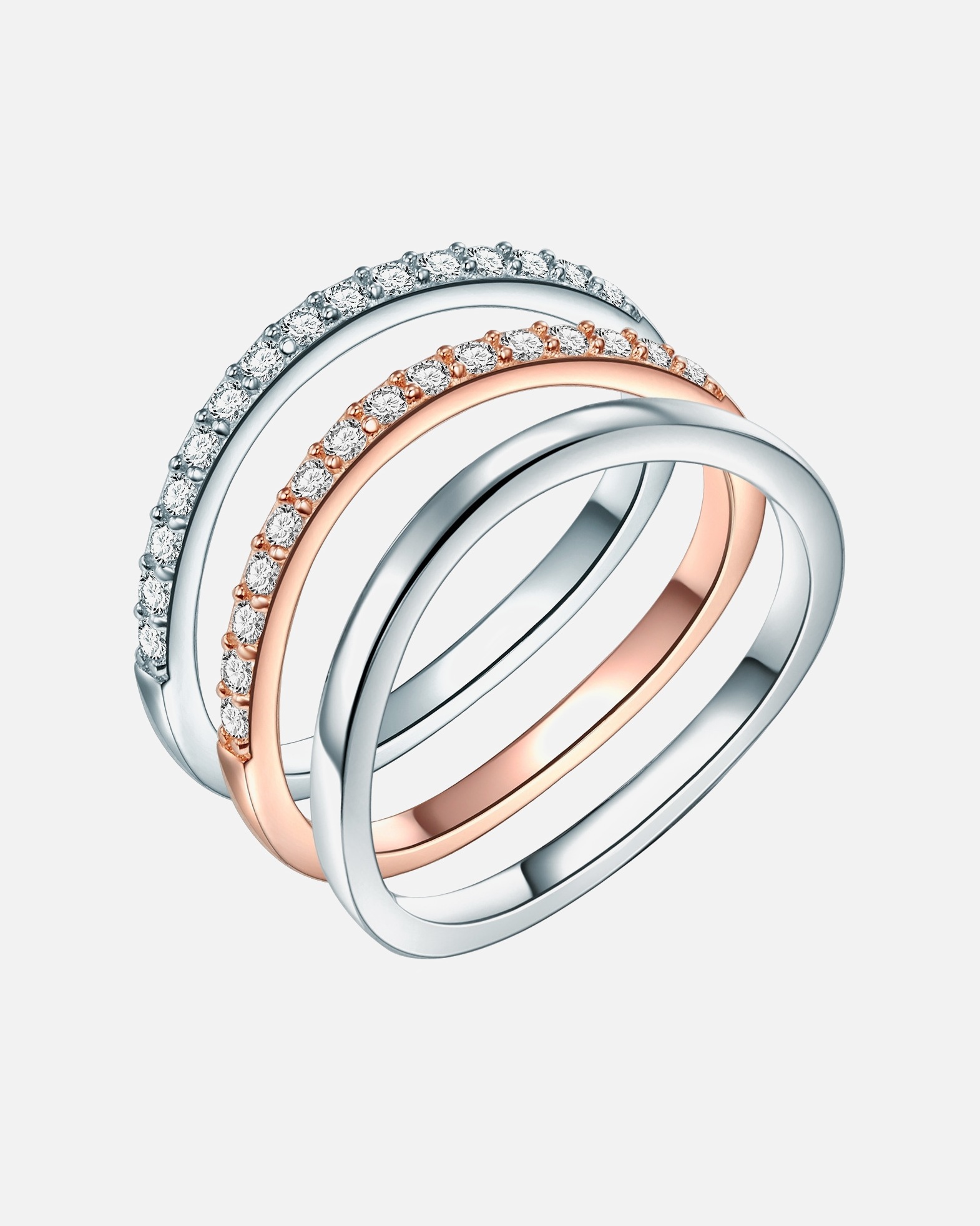 Bague for FemmeRafaela DonataBague en argent Argent sterling Oxyde de zirconium (CZ) en Argent52