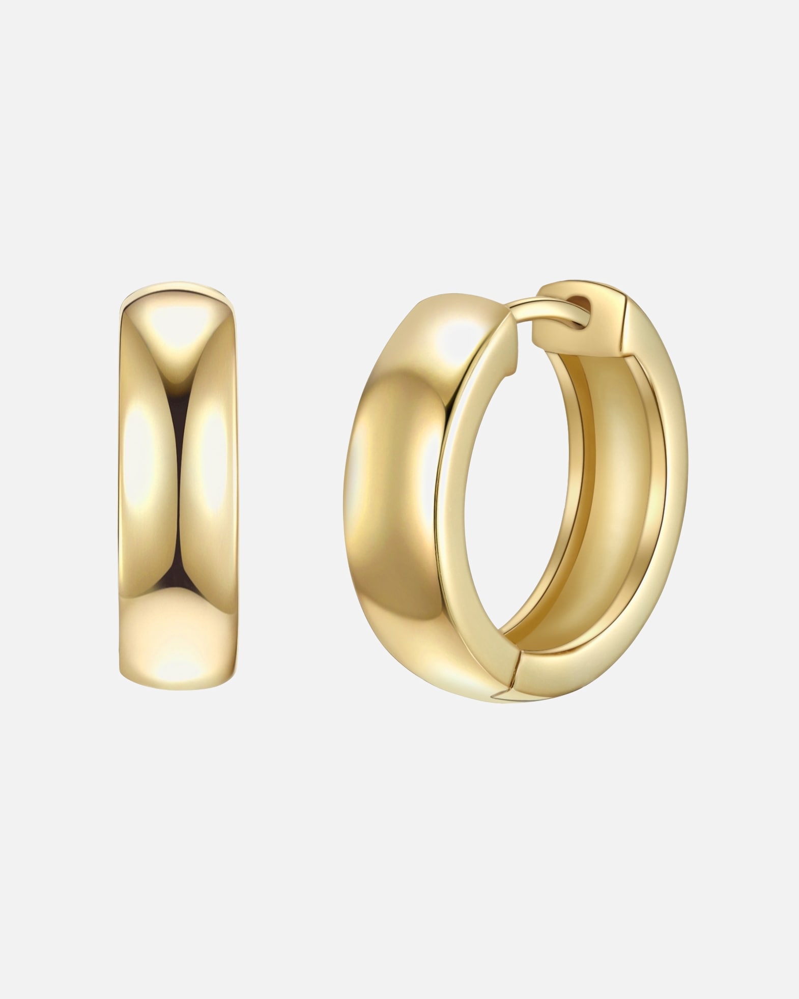 Ohrringe für Weiblich Glanzstücke München Creolen aus Sterling Silber in gelbgold 16,1 mm