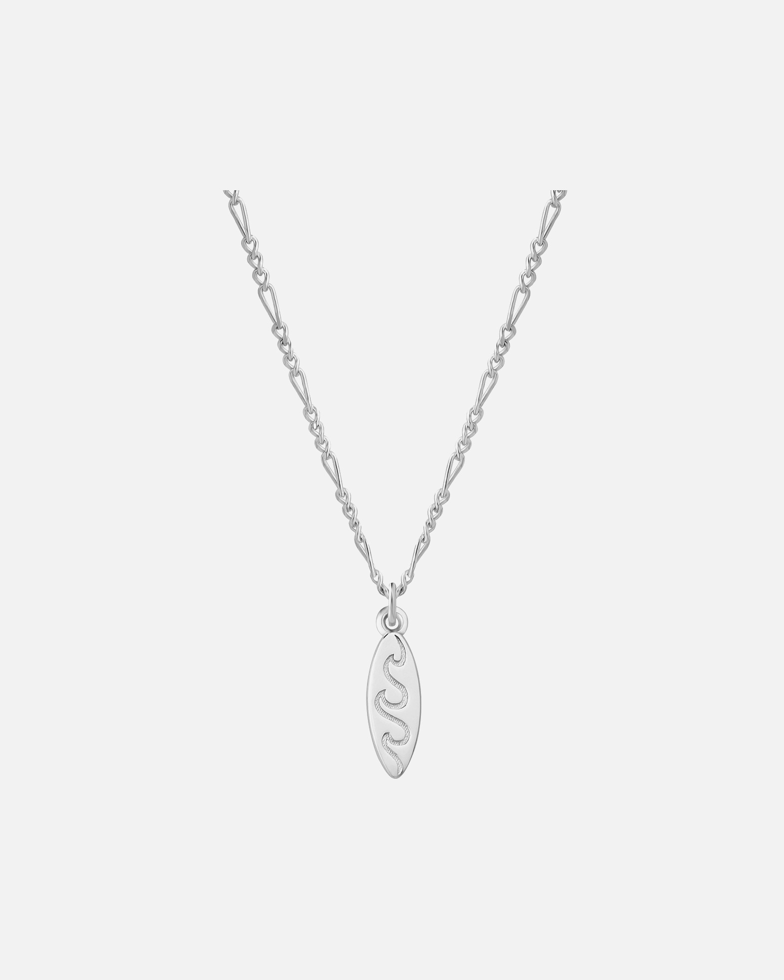 Collier for FemmeCollier Surfboard en Argent Sterling en argent40,0 cm Basiskette + 5,0 cm Verlängerung
