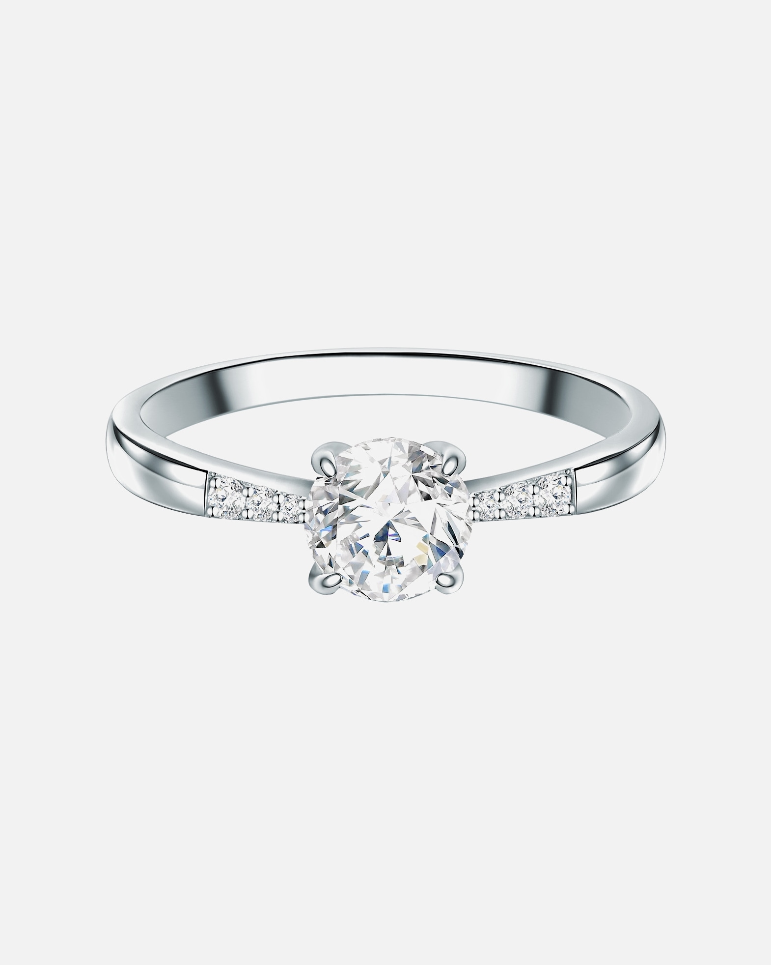 Bague for FemmeTrilaniBague en argent Argent sterling Oxyde de zirconium (CZ) en Argent52