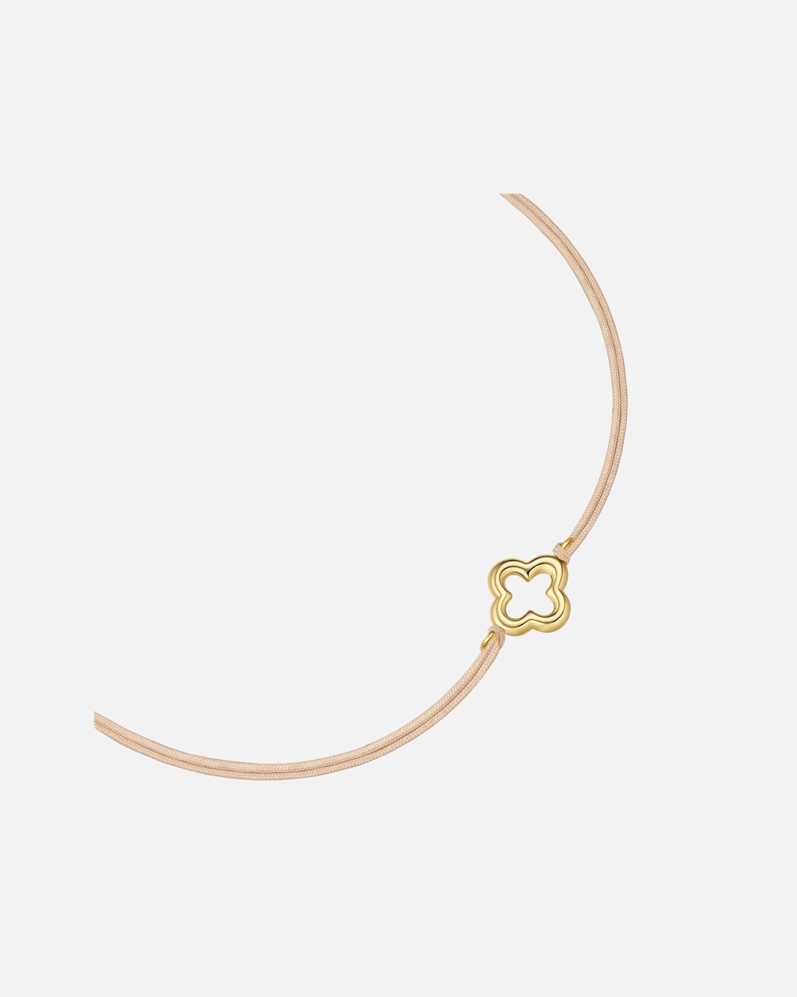 Armband für Weiblich Glanzstücke München Armband Kleeblatt aus Edelstahl in gelbgold 15,0 - 22,0 cm, flexibel einstellbar