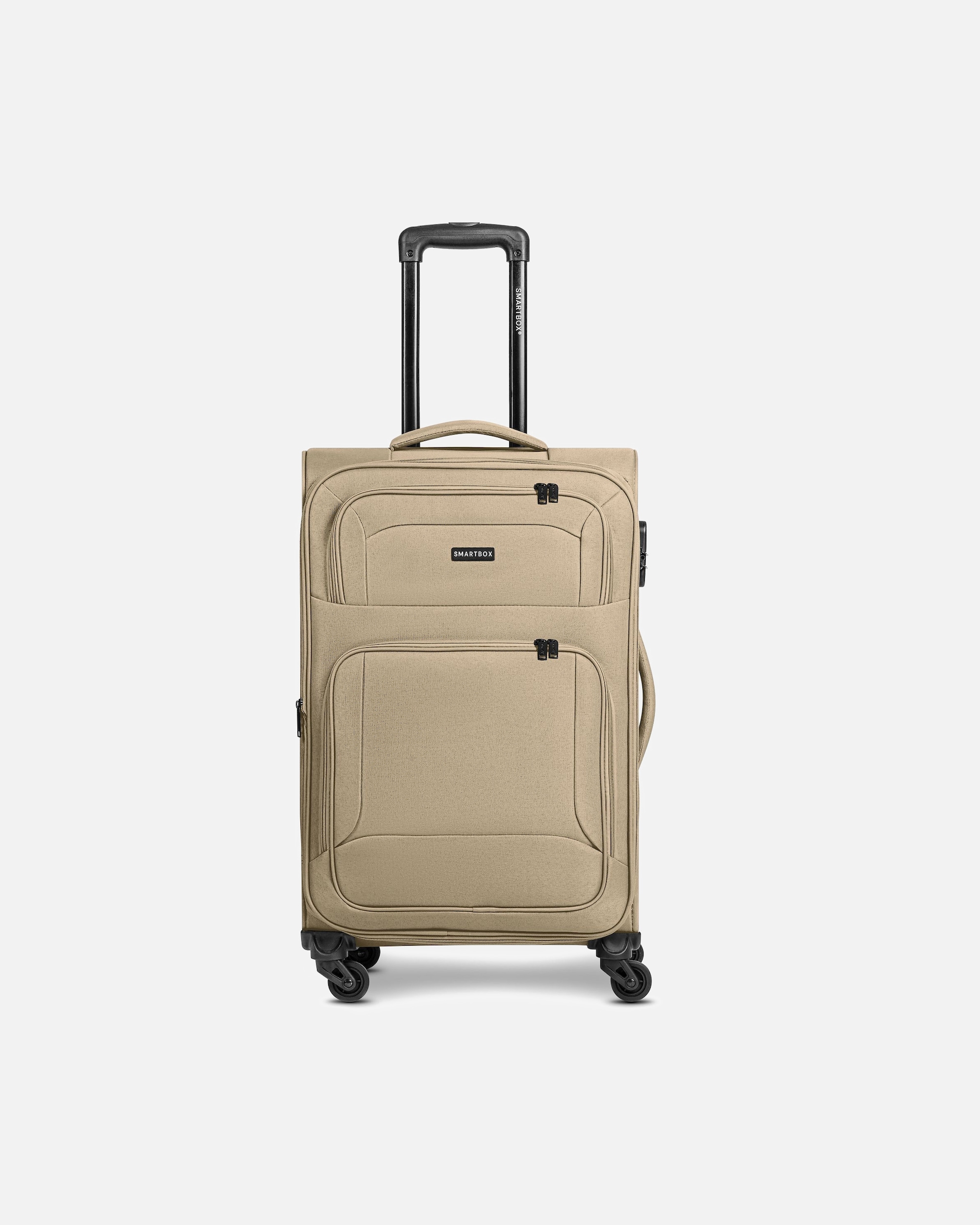 Valise for HommeSmartboxDefault Brand LineEdition 04 4 roues Valise cabine 67 cm avec soufflet d'extensionbeige