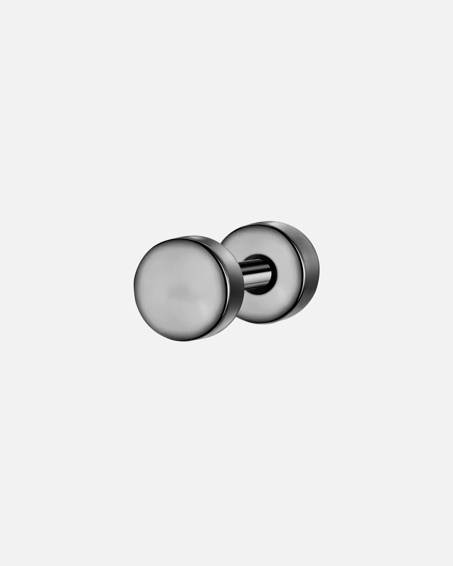 Boucle d'oreilles for HommeBoucles d´oreilles en Acier inoxydable en Gunmetal3,9 mm