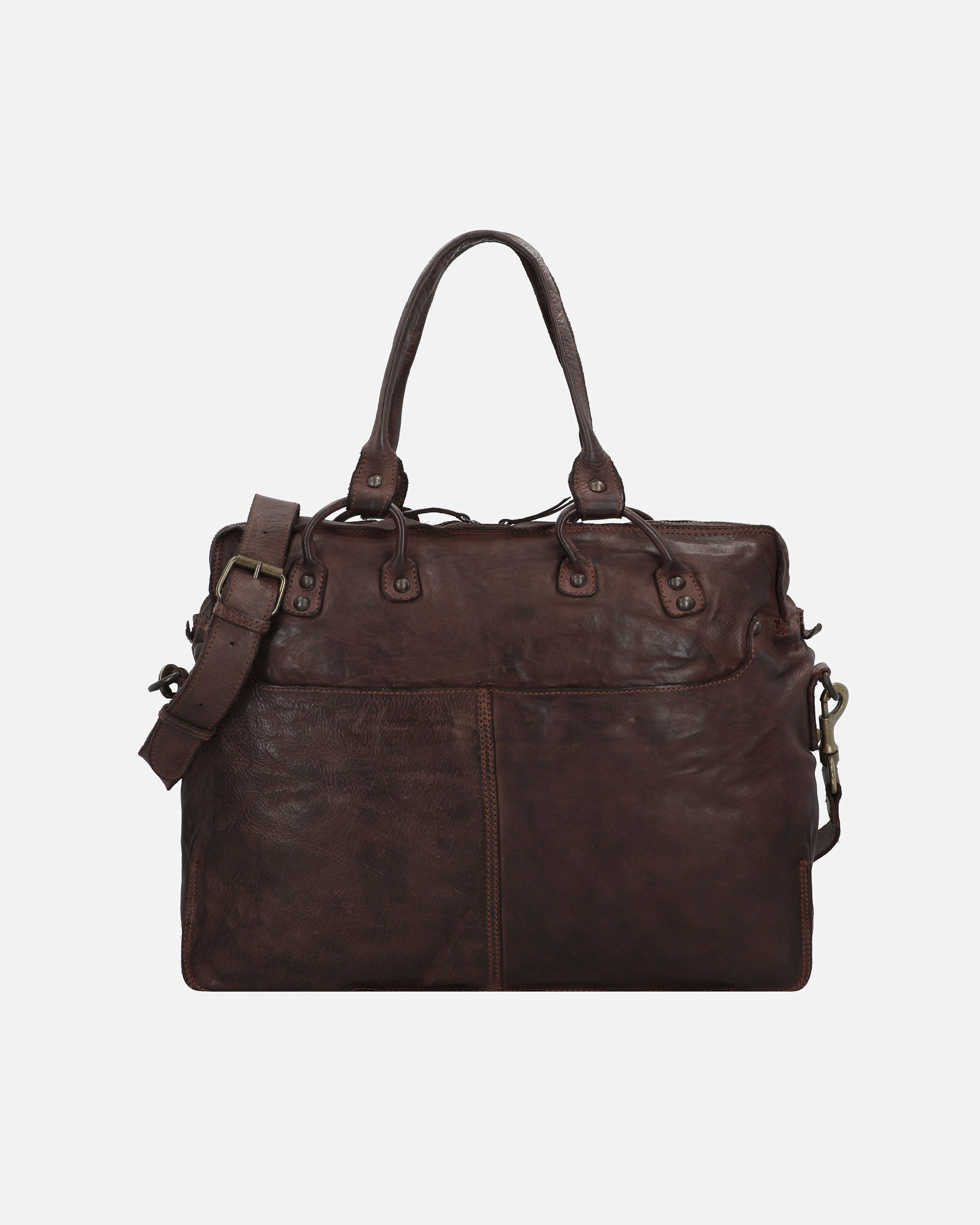 Sac pour ordinateur portable for HommeHarold'sSubmarine Porte-documents en cuir 40 cm Compartiment pour ordinateur portablebraun