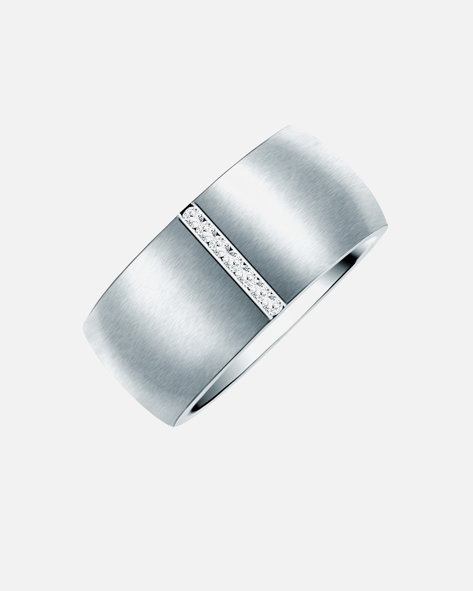 Bague for FemmeRafaela DonataBague de cristaux Swarovski® Acier inoxydable Orné de cristaux Swarovski® en Argent52