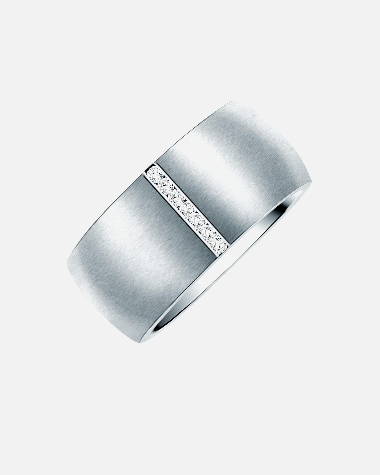Ring für Weiblich Rafaela Donata Ring Edelstahl verziert mit Kristallen von Swarovski® in Silber 50