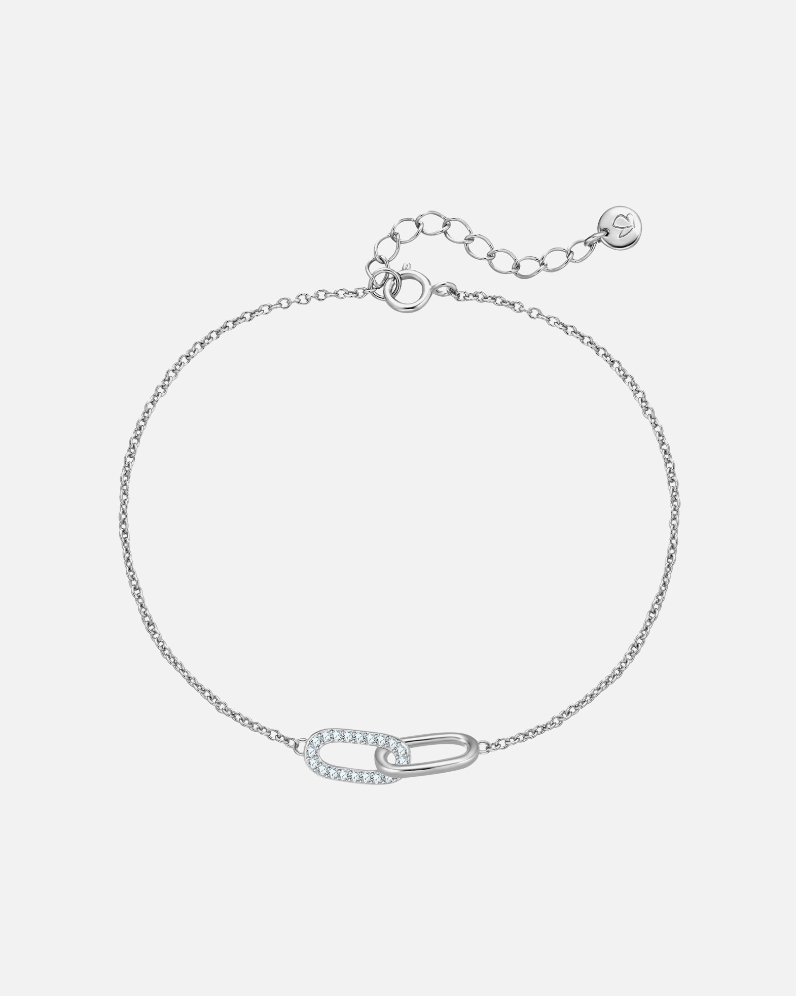 Bracelet for FemmeBracelet en Argent Sterling en argent avec Zirconium17,0 cm Basislänge + 3,0 cm Verlängerung