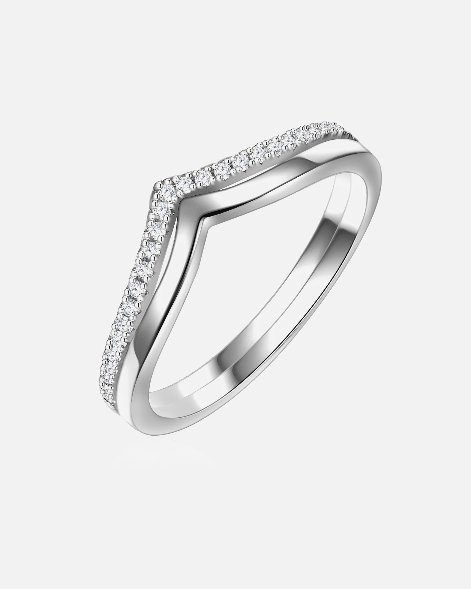 Bague for FemmeGlanzstücke MünchenBague en argent Argent sterling Oxyde de zirconium (CZ) en Argent50
