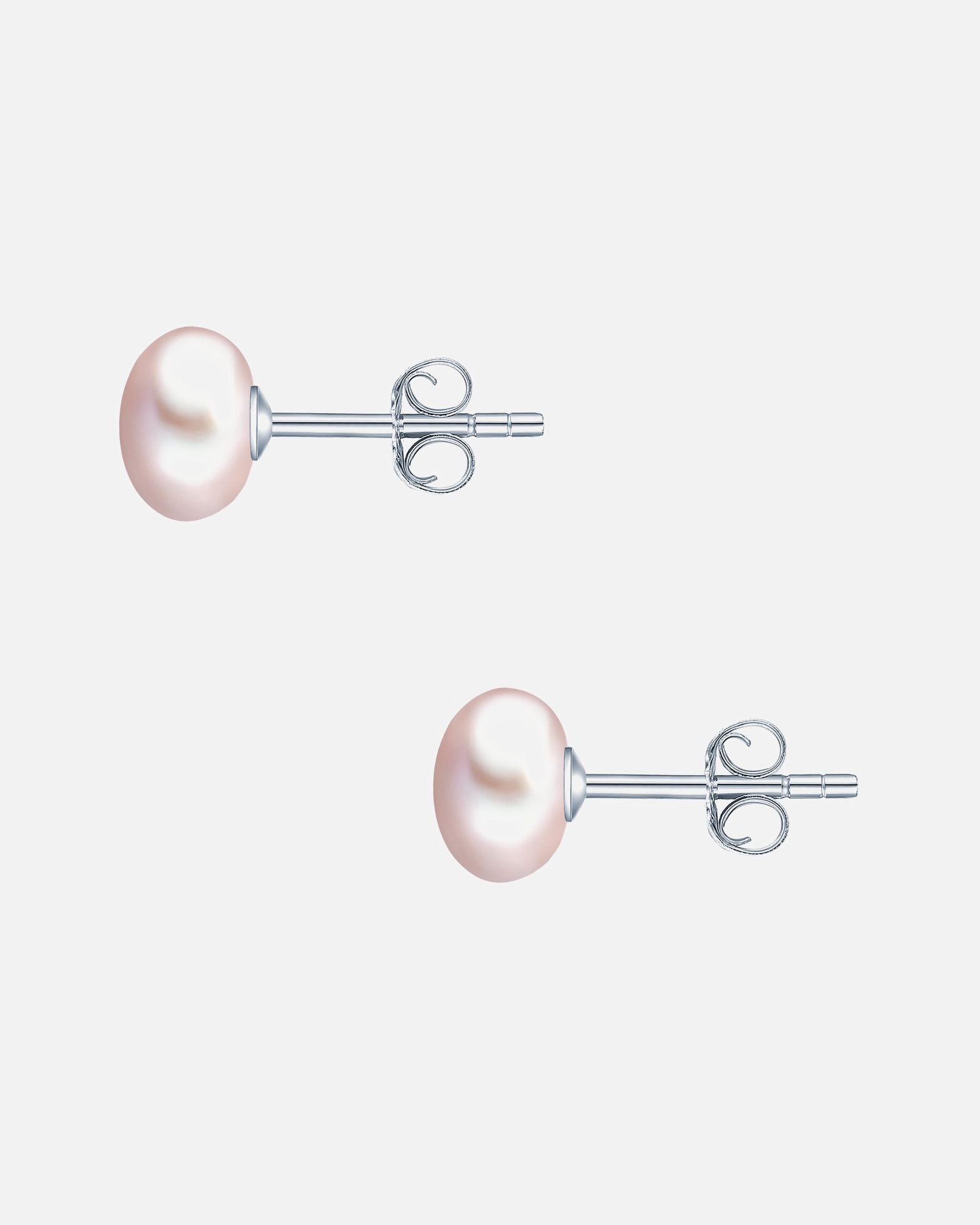 Boucle d'oreilles for FemmeValero PearlsPuce d'oreille en perle Perle de culture d'eau douce Perle de culture d'eau douce en Lilas7,5 mm