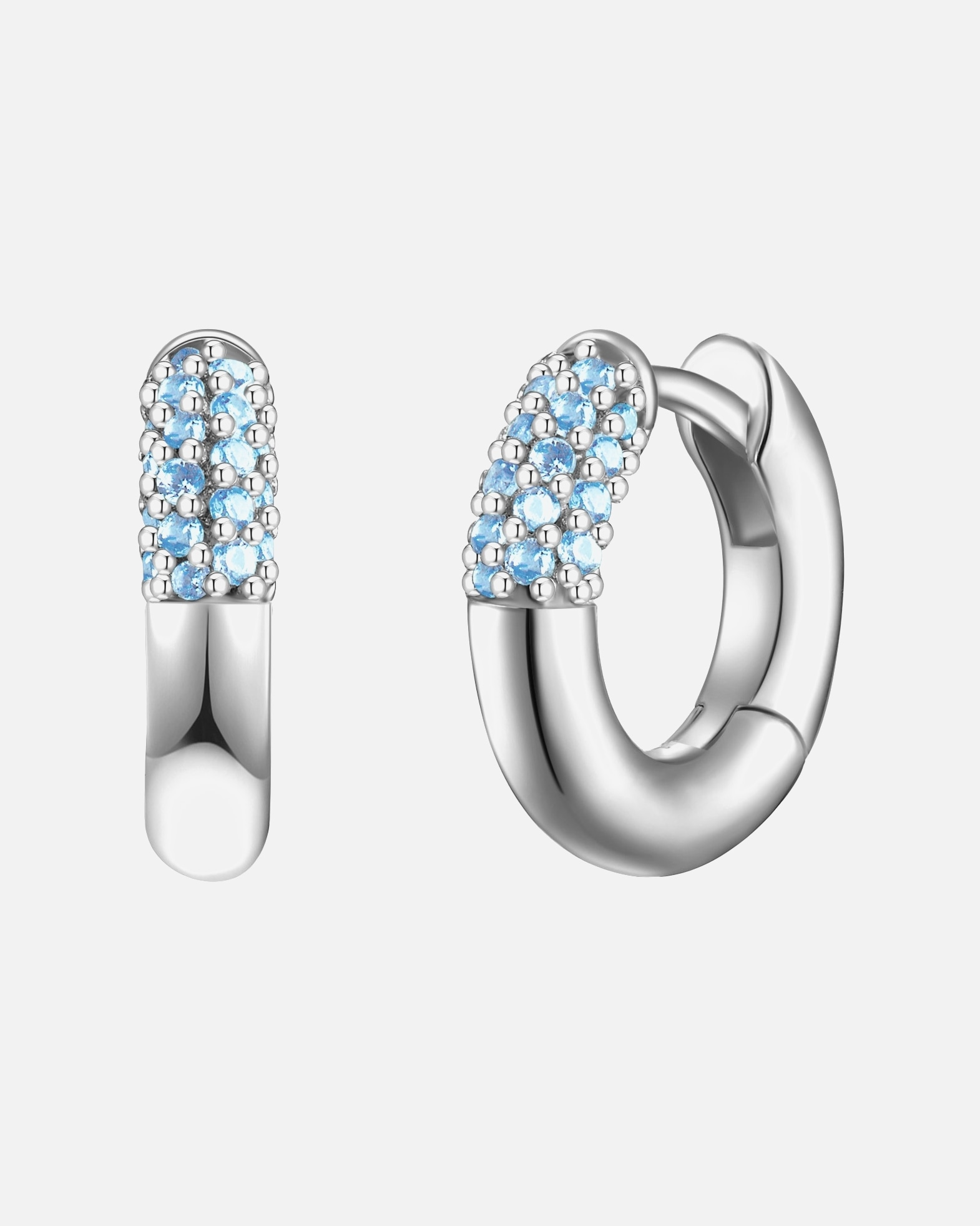 Boucle d'oreilles for FemmeGlanzstücke MünchenCréoles en argent Argent sterling Spinelle en Argent13,9 mm