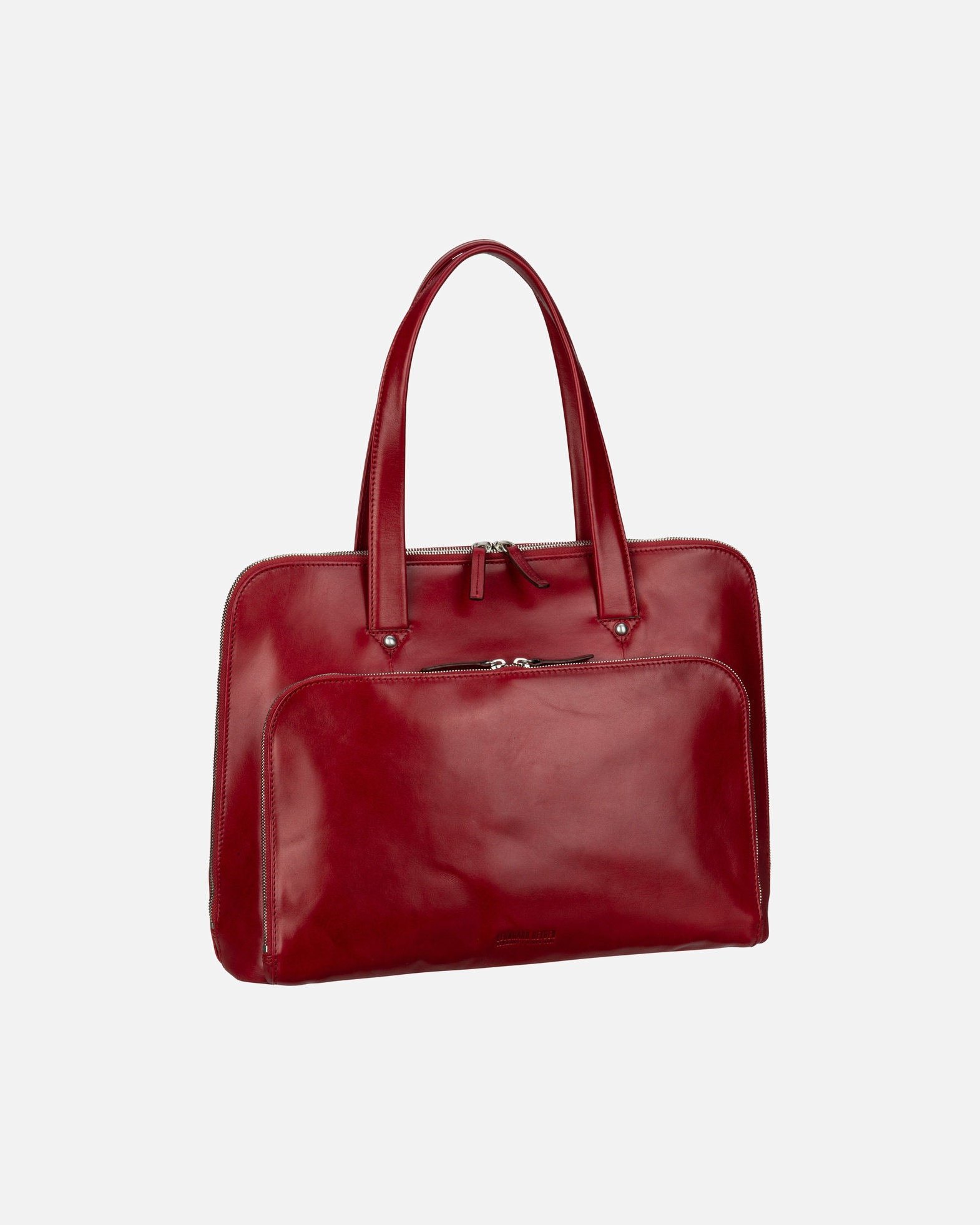 Laptoptasche für Weiblich Leonhard Heyden Cambridge Schultertasche rot