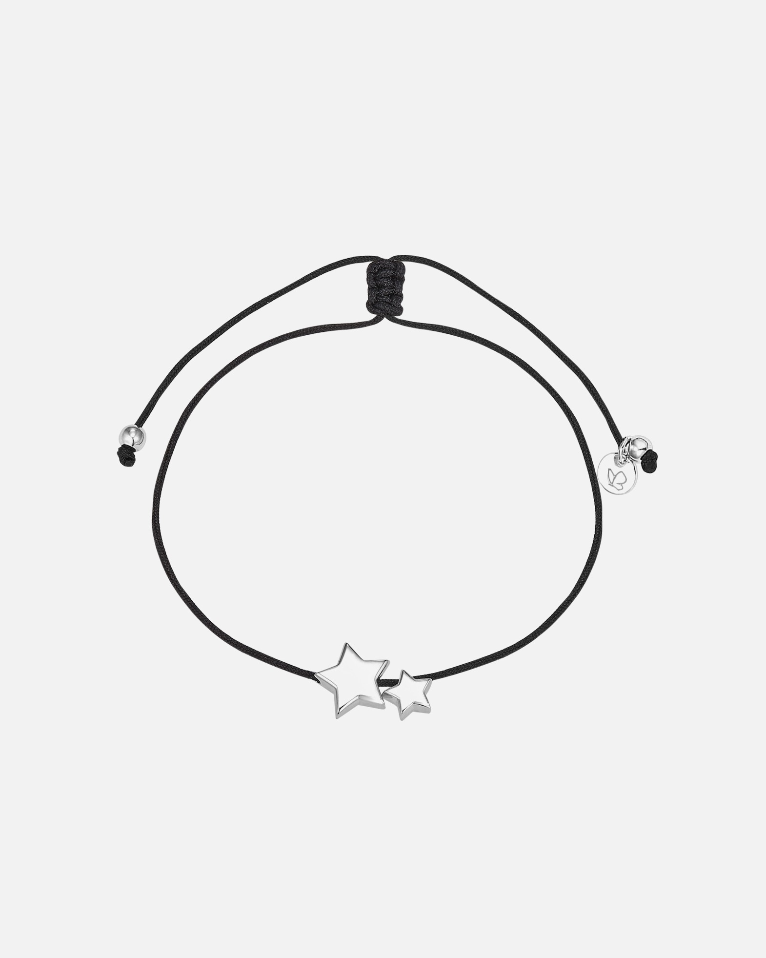 Bracelet for FemmeBracelet en tissu Étoilé Argent sterling en Argent15,0 - 22,0 cm, flexibel einstellbar