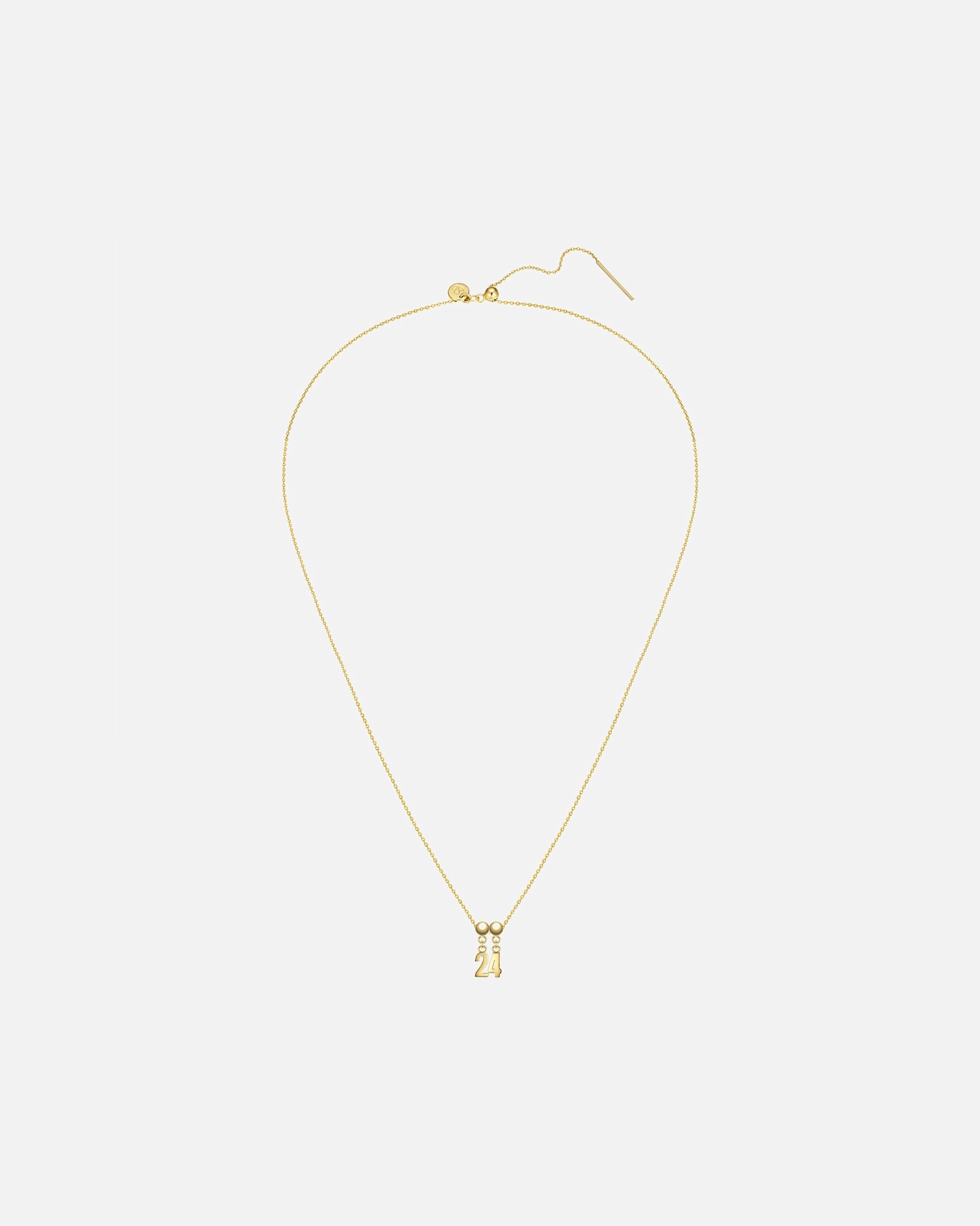 Collier for FemmeGlanzstücke MünchenSet (chaîne + 2 charms) Chiffre 24 en Argent sterling en Or jaune45,0 cm