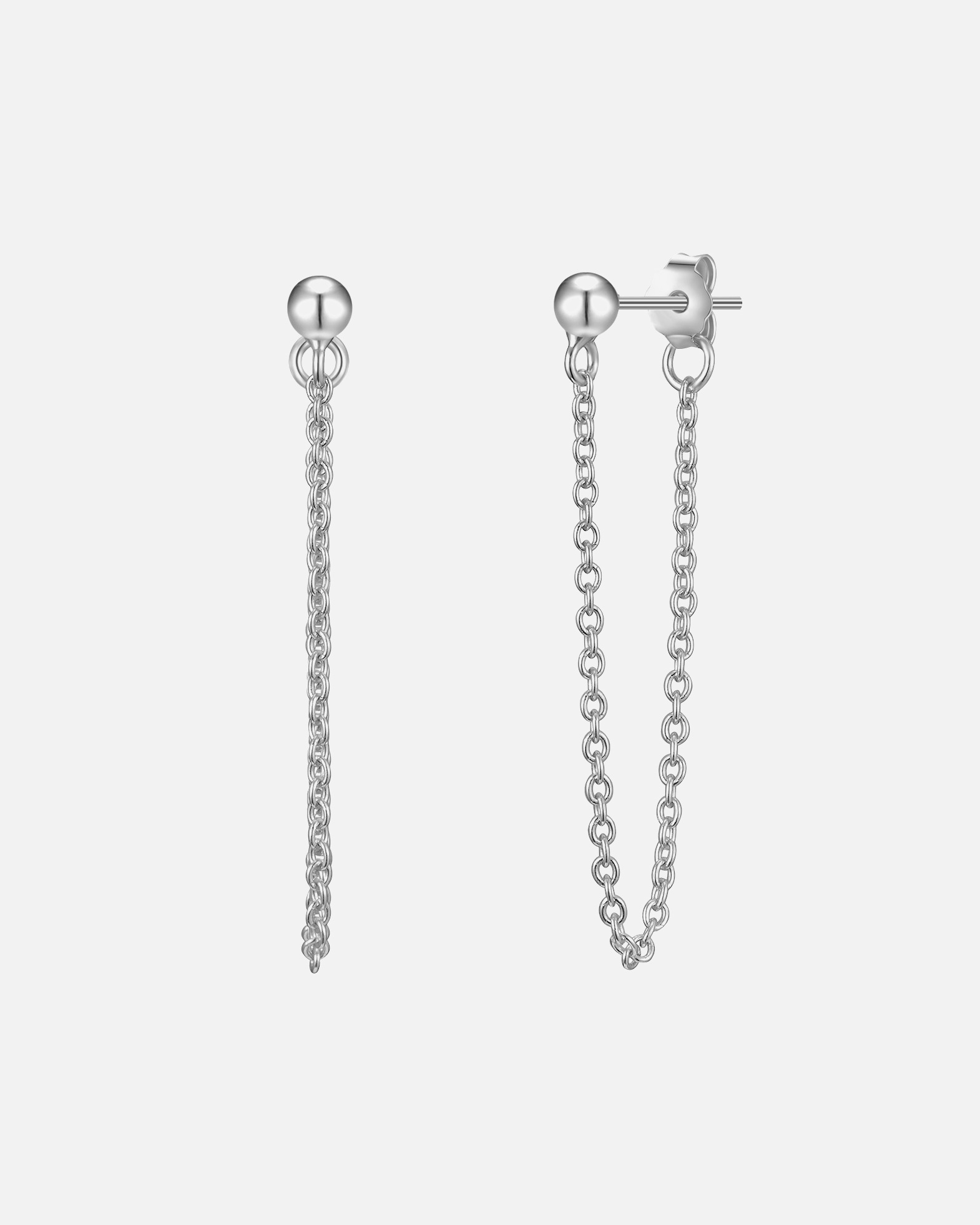 Boucle d'oreilles for FemmePuces d'oreilles en argent Argent sterling en Argent32,7 mm
