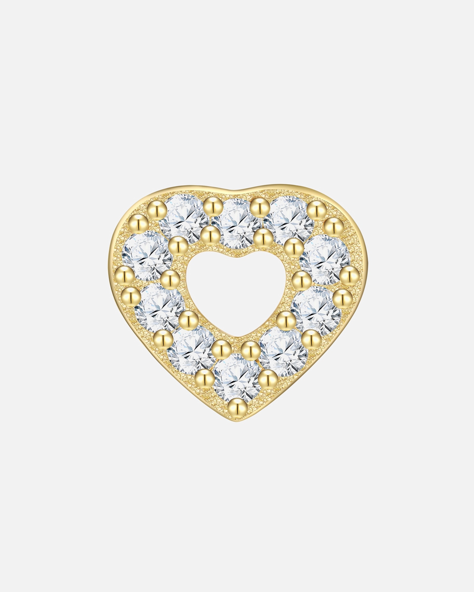 Boucle d'oreilles for FemmeGlanzstücke MünchenBoucles d´oreilles Coeur en Argent sterling en Or jaune5,5 mm