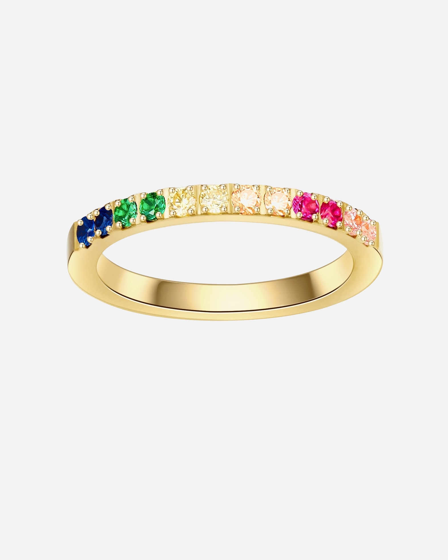 Bague for FemmeEASTSIDEBague en acier inoxydé Acier inoxydable Oxyde de zirconium (CZ) en Or jaune48