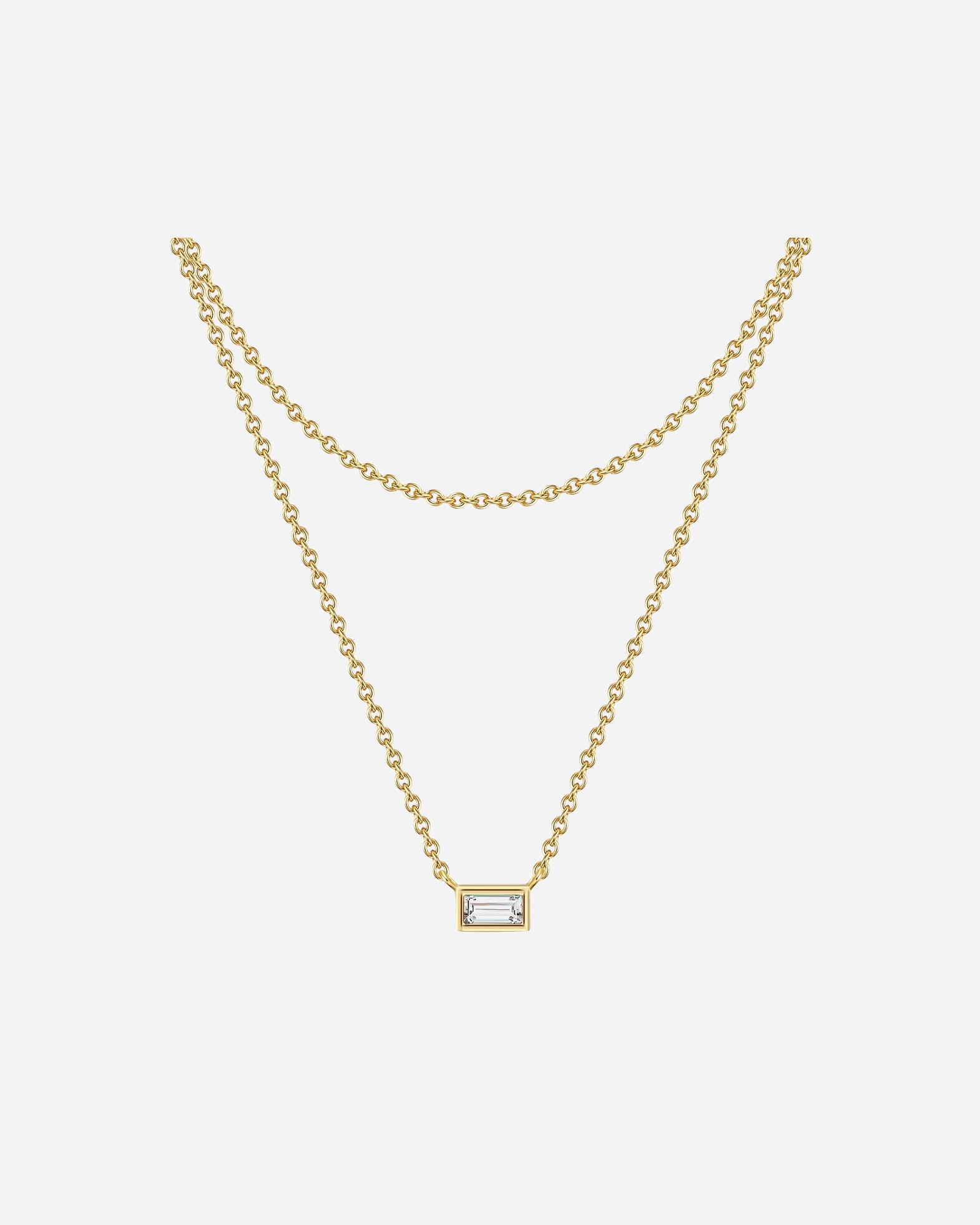 Collier for FemmeGlanzstücke MünchenCollier en argent Argent sterling Oxyde de zirconium (CZ) en Or jaune42,0/36,0 cm Basiskette + 5,0 cm Verläng