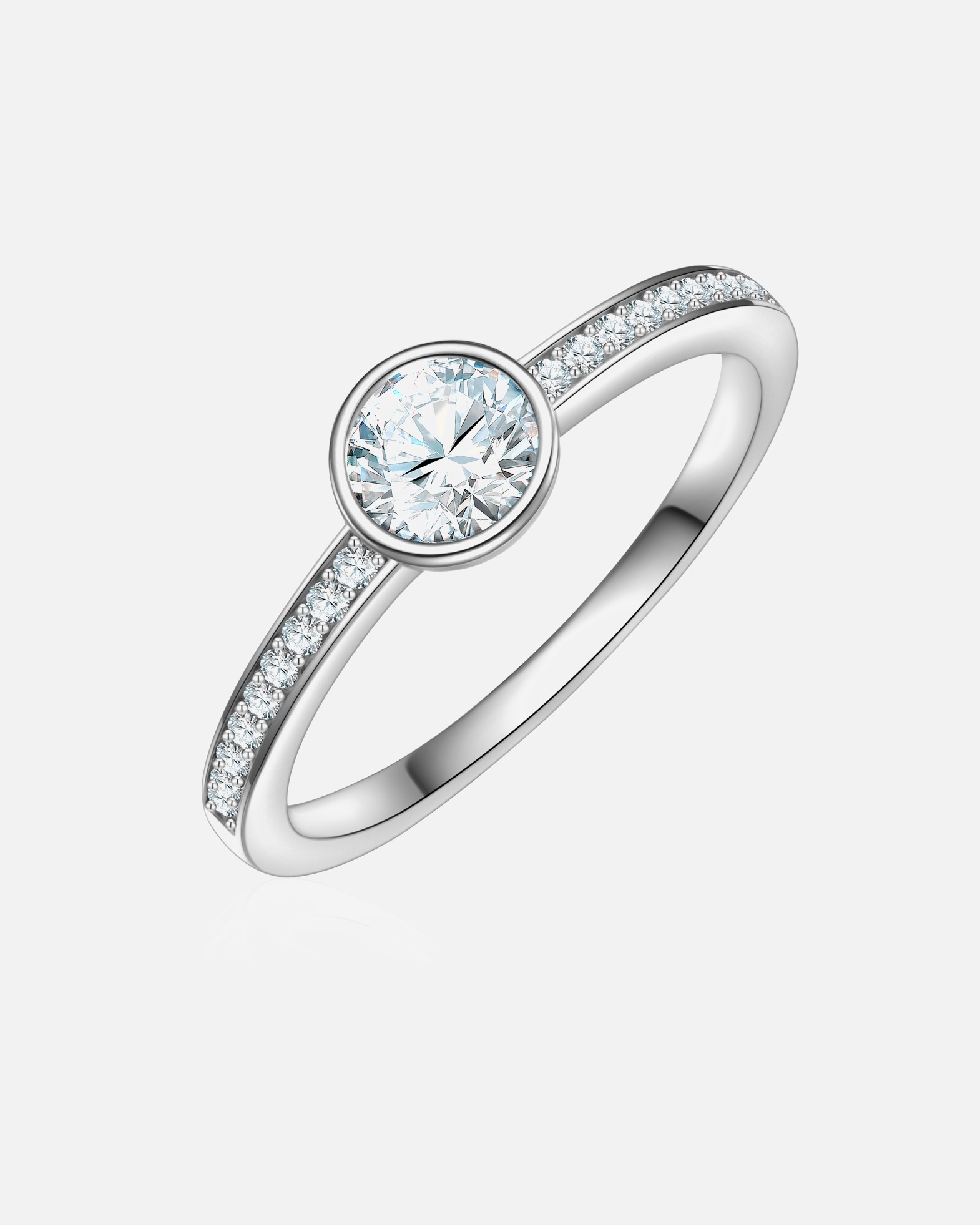 Bague for FemmeTrilaniBague en Argent Sterling en argent avec Zirconium50