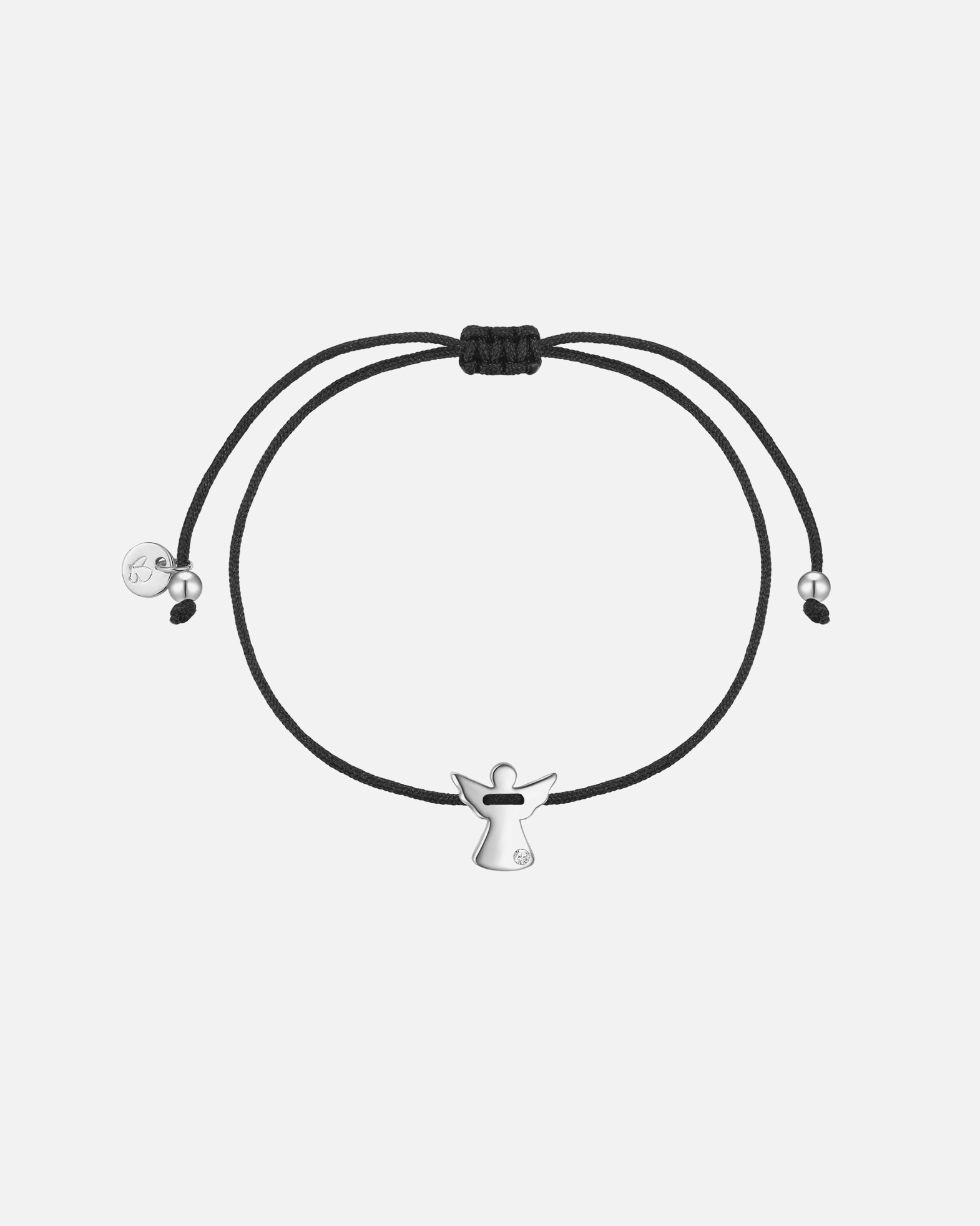 Bracelet for FemmeBracelet Ange en Argent Sterling en argent avec Diamant de Synthèse15,0 - 22,0 cm, flexibel einstellbar