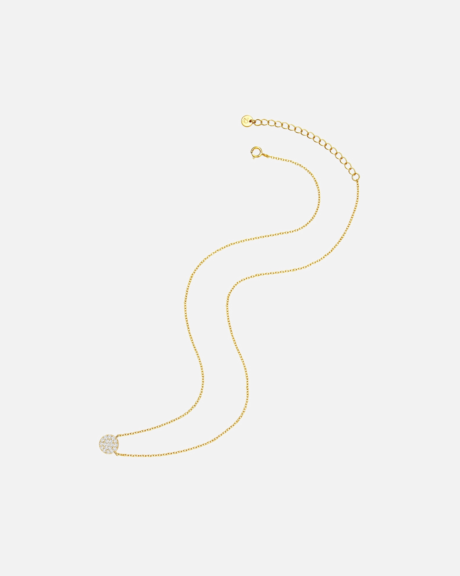 Collier for FemmeGlanzstücke MünchenCollier en argent Argent sterling Oxyde de zirconium (CZ) en Or jaune40,0 cm Basiskette + 5,0 cm Verlängerung