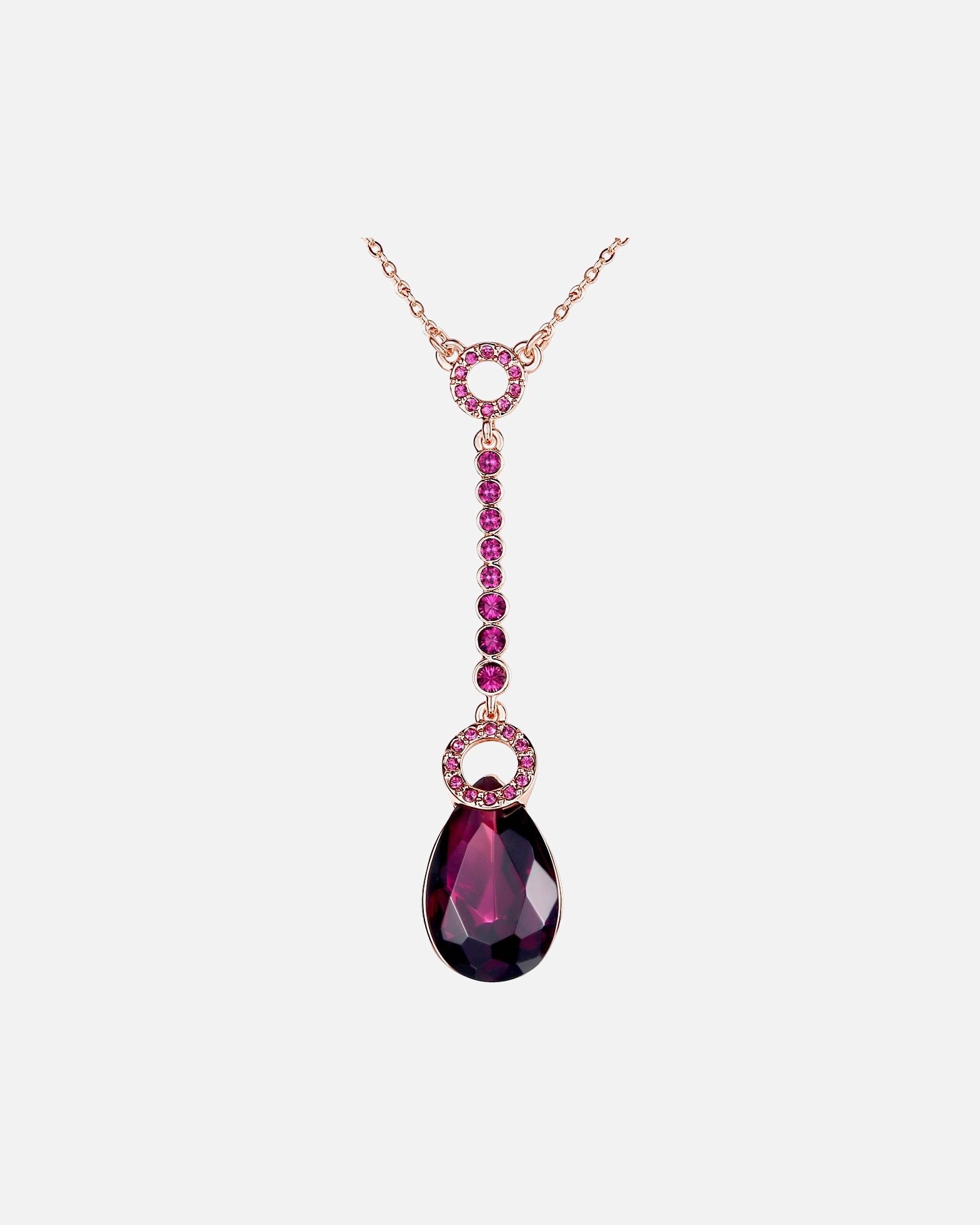 Collier for FemmeLulu & JaneChaîne de cristaux Swarovski® Métal Orné de cristaux Swarovski® en Or rose40,0 cm Basiskette + 7,5 cm Verlängerung