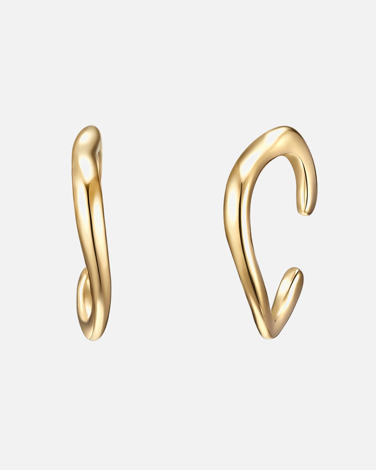 Boucle d'oreilles for FemmeManchette d'oreille en argent Argent sterling en Or jaune14,9 mm