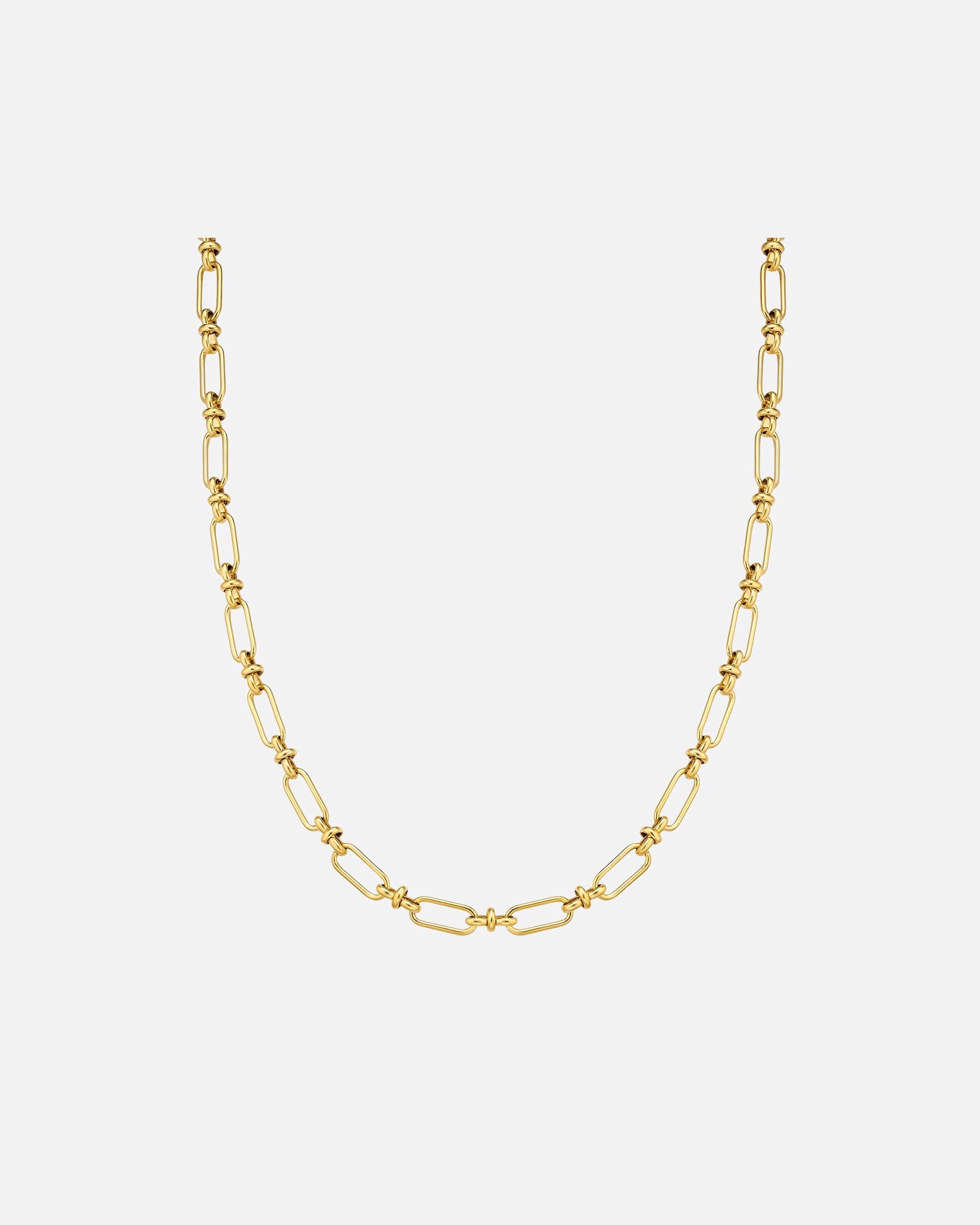 Halskette für Männlich Halskette aus Edelstahl in gelbgold 50 cm