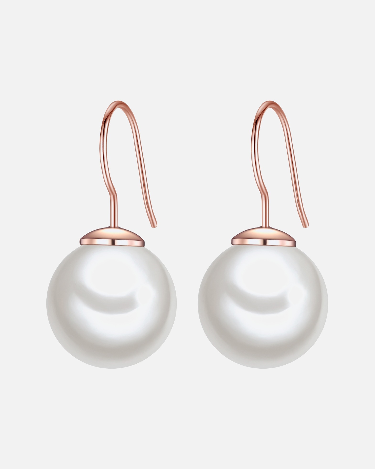 Boucle d'oreilles for FemmeBoucles d'oreille en perle Métal Perles organiques en Or rose25,0 mm