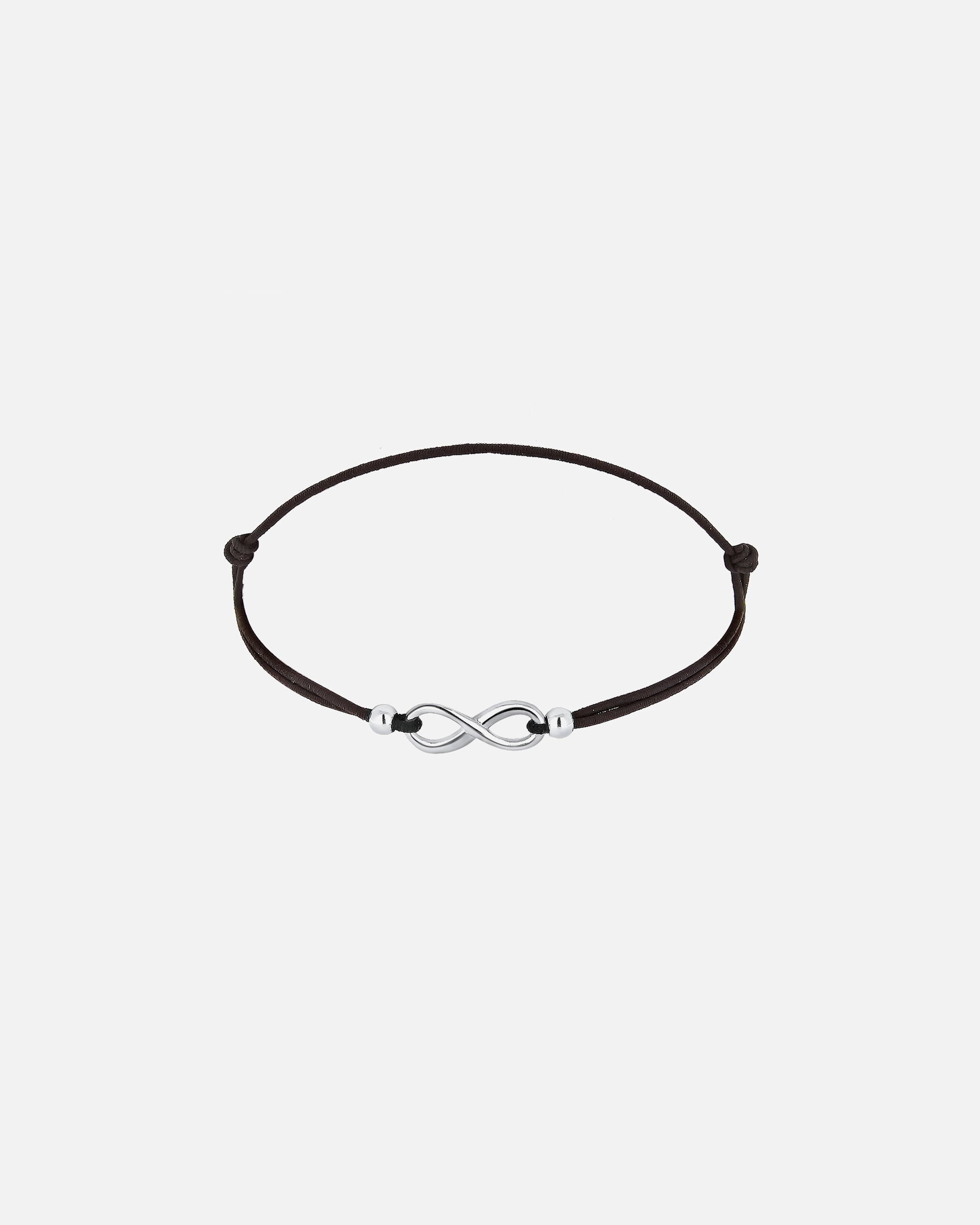 Armband für Weiblich Elli Infinity Trend Symbol Elastisch 925 Silber Schwarz