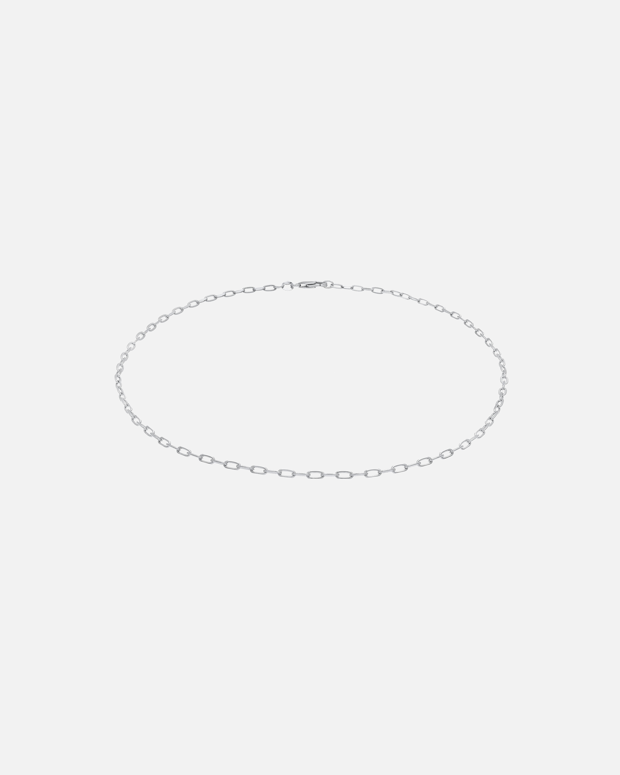 Collier for FemmeElliCollier à maillons pour dames Oval Trend Filigree Basic en argent sterling 92536