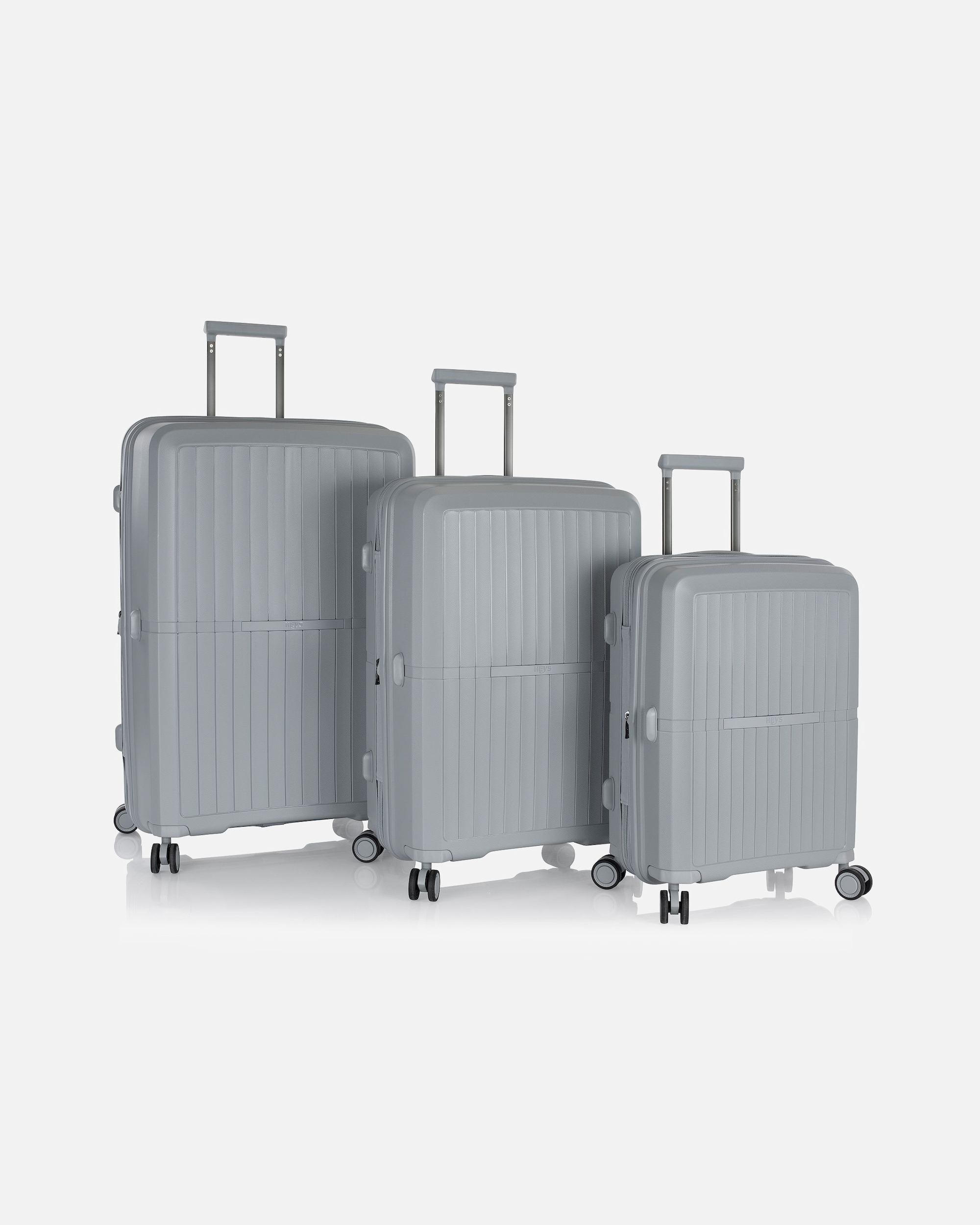Valise for HommeHeysAirLite 4 roulettes Set de valises 3 pièces avec soufflet d'extensiongrey