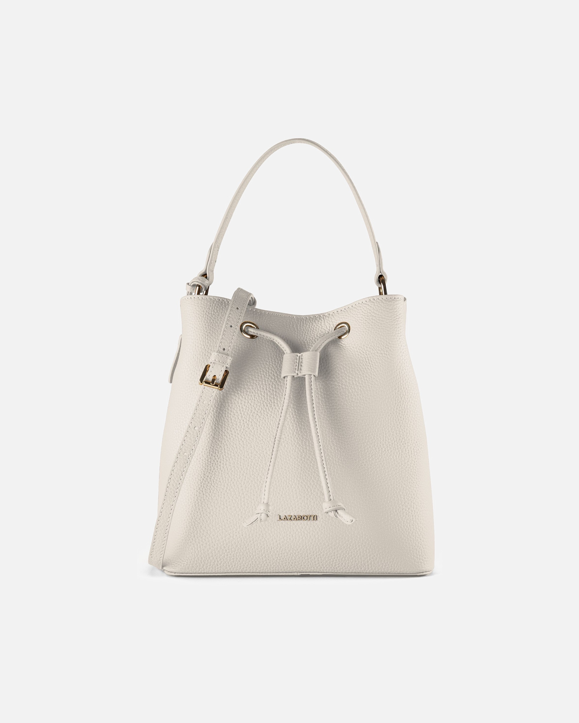 Tasche für Weiblich Lazarotti Bologna Leather Beuteltasche cream