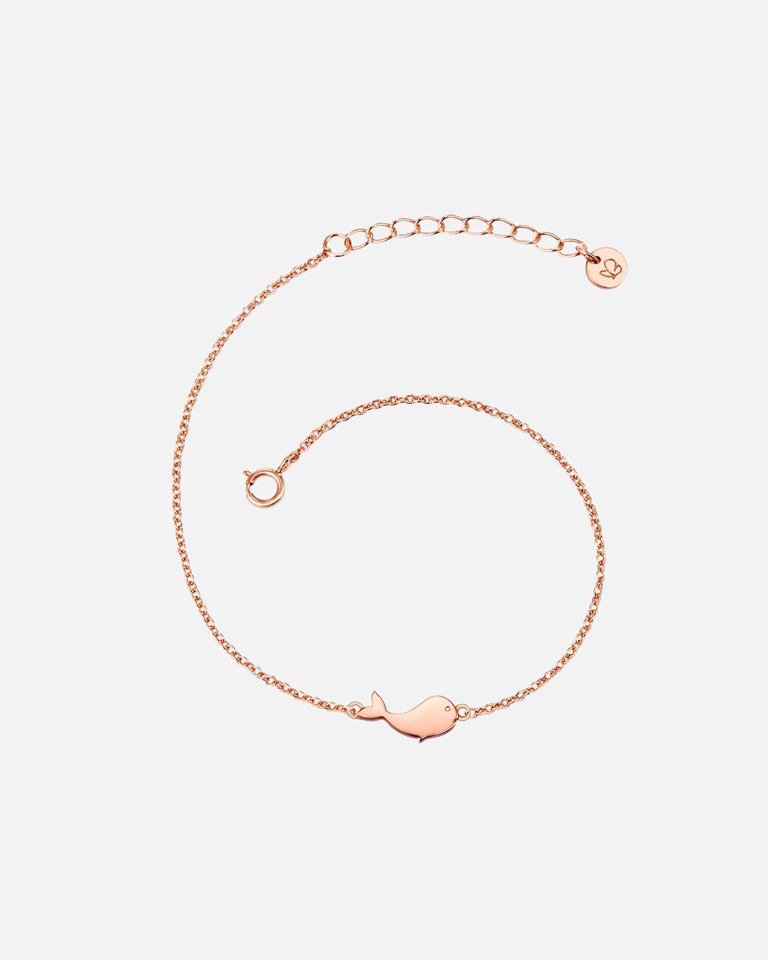 Bracelet for FemmeBracelet en argent Baleine Argent sterling en Or rose17,0 cm Basislänge + 3,0 cm Verlängerung