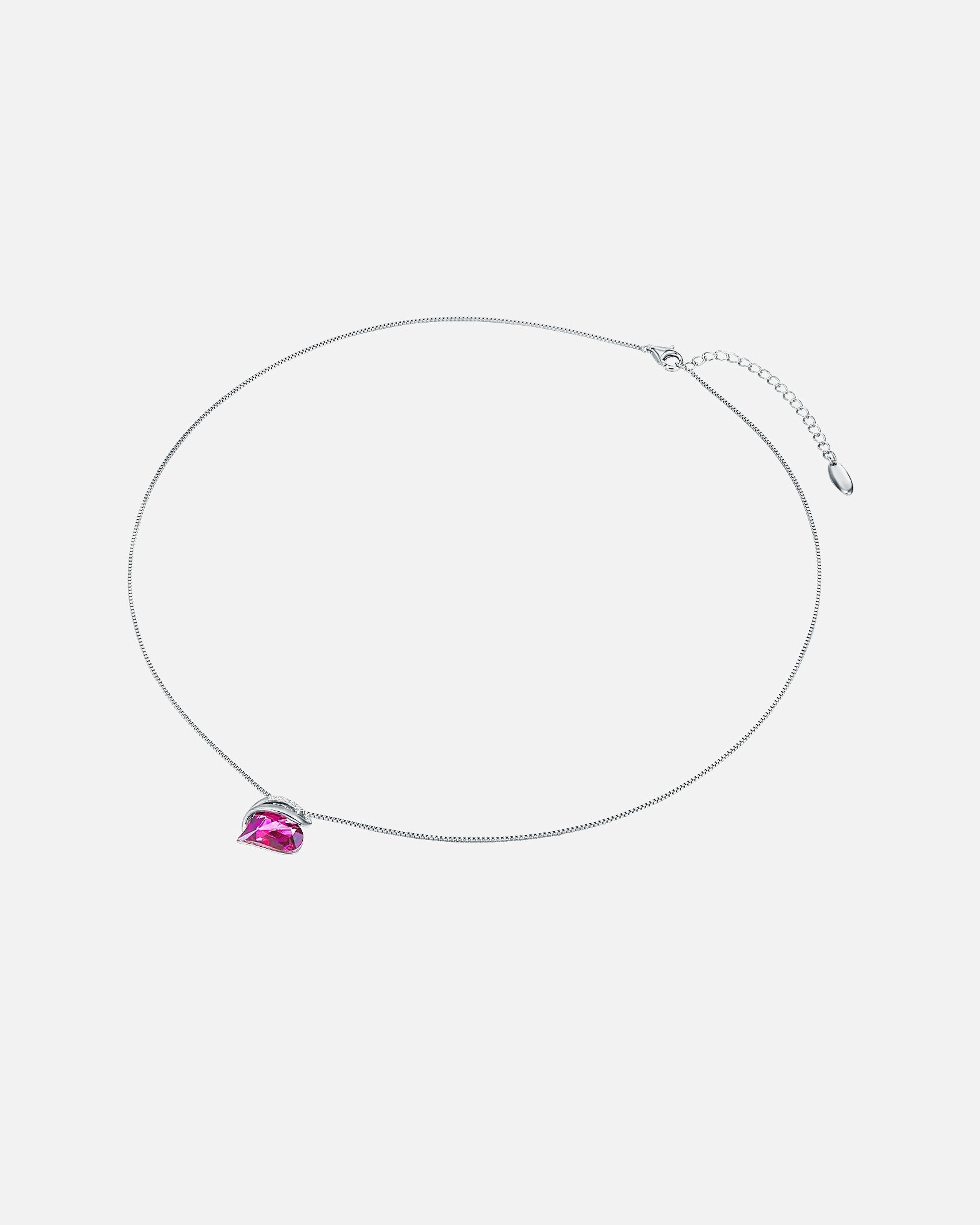 Collier for FemmeRafaela DonataCollier en argent Coeur orné de cristaux Swarovski® Orné de cristaux Swarovski® en Rose45,0 cm Basiskette + 5,0 cm Verlängerung