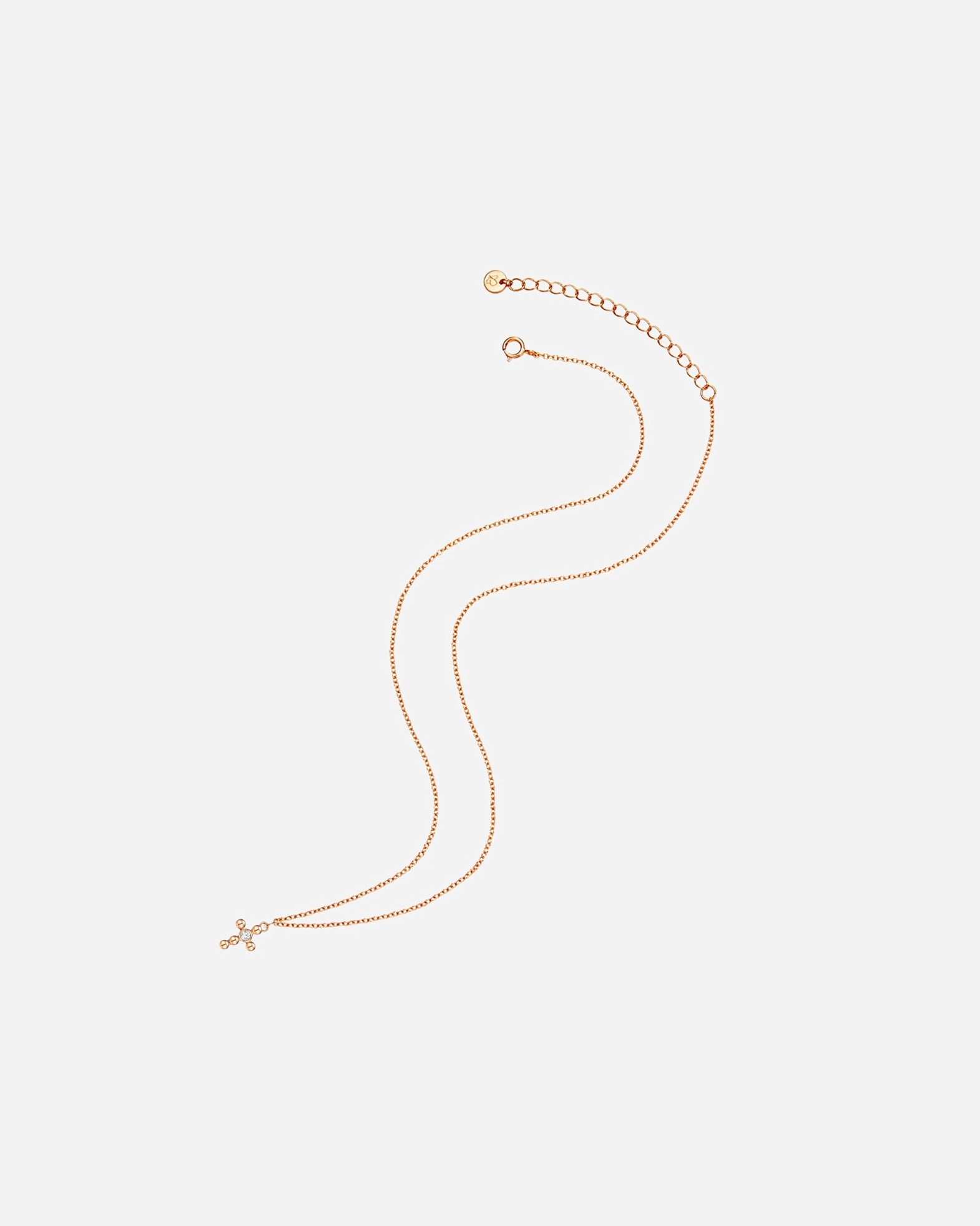 Collier for FemmeGlanzstücke MünchenCollier en argent Croix Argent sterling Topaze en Argent40,0 cm Basiskette + 5,0 cm Verlängerung