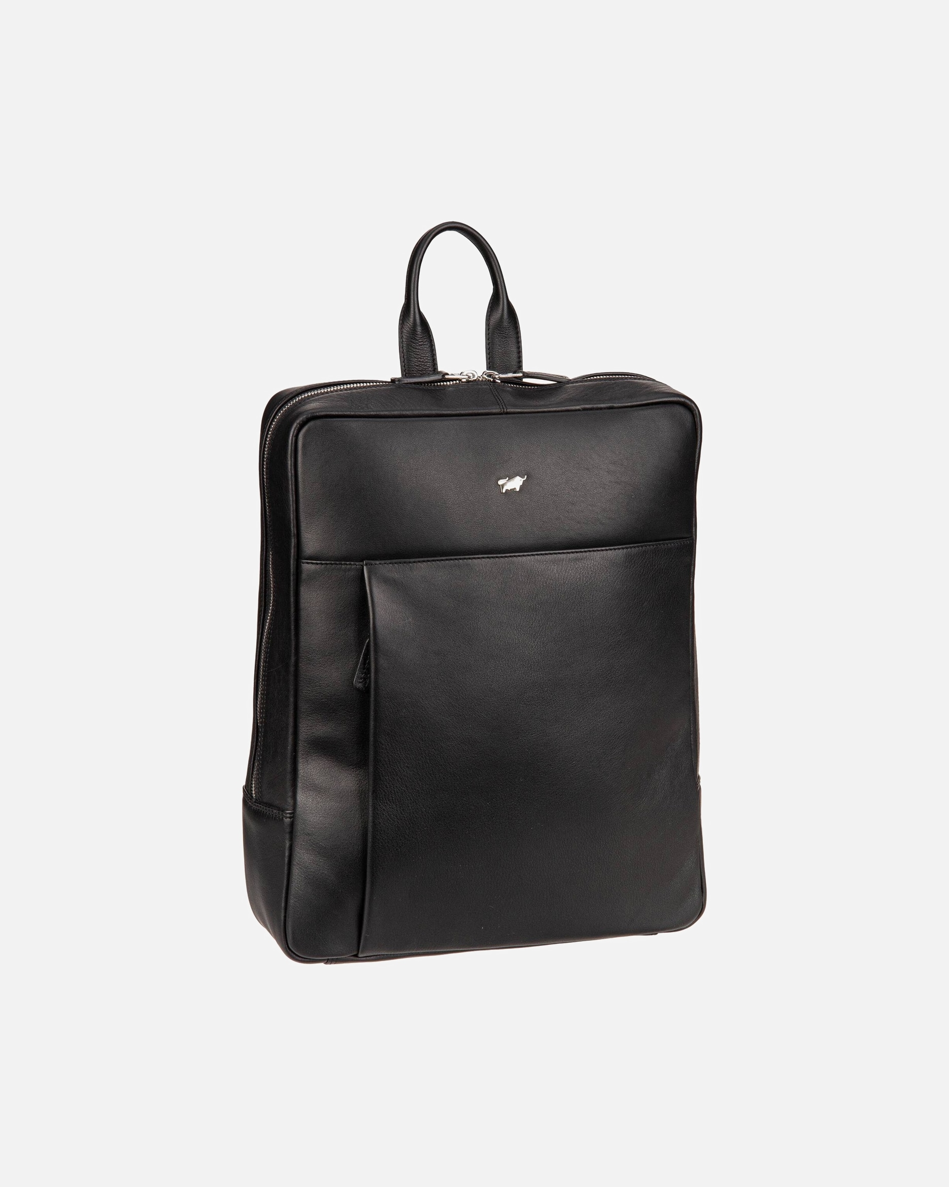 Rucksack für Unisex Braun Büffel Golf 3.0 Business-Rucksack Leder 37 cm Laptopfach schwarz