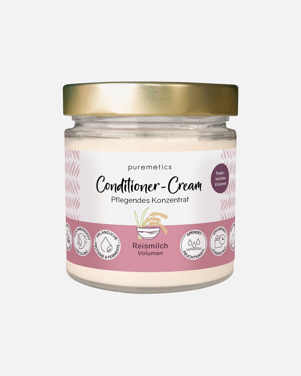 Conditioner für Unisex puremetics Volumen Conditioner-Cream ‘Reismilch‘ 150 g